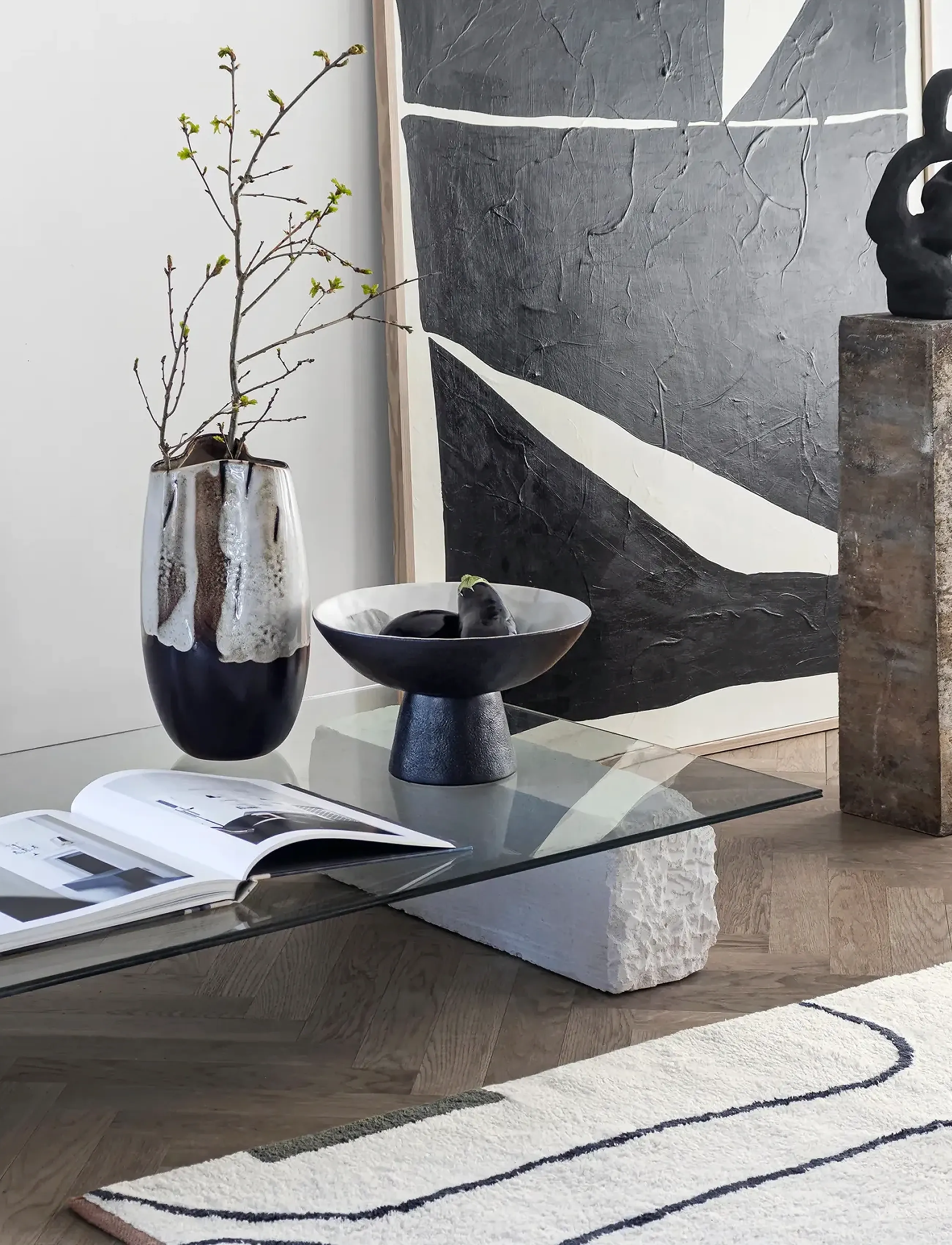 Mette Ditmer - BY HAND bowl on foot - shop by price - off-white - 3