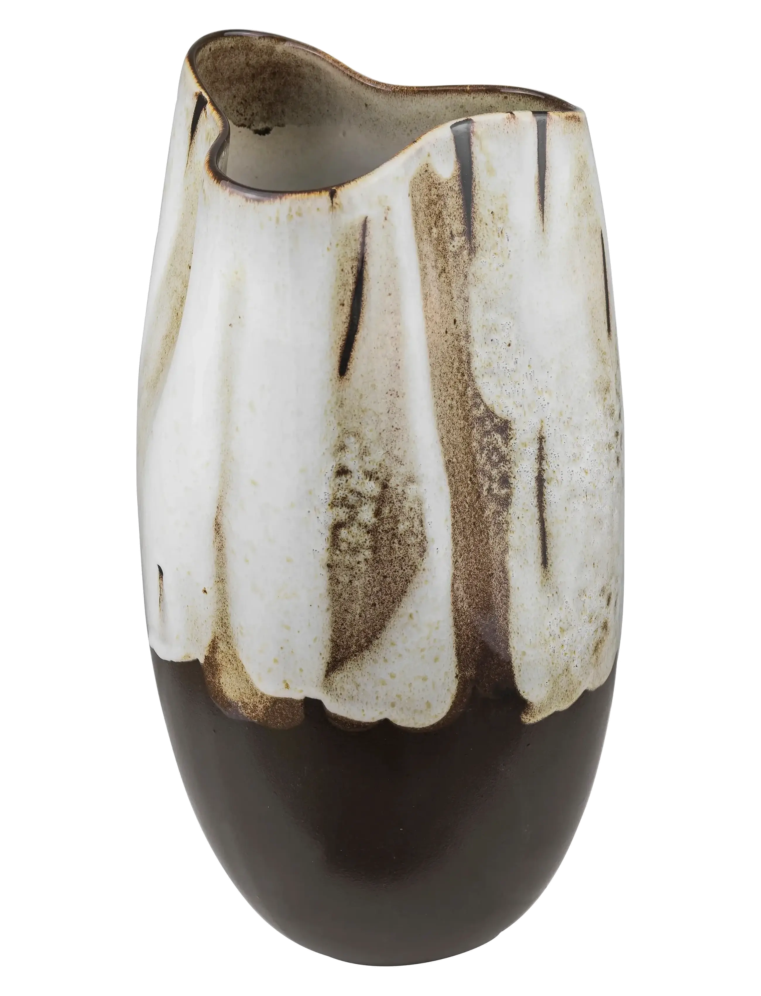 Mette Ditmer By Hand Curve Vase, Large, Vase, Brun, Str: H38.5CM