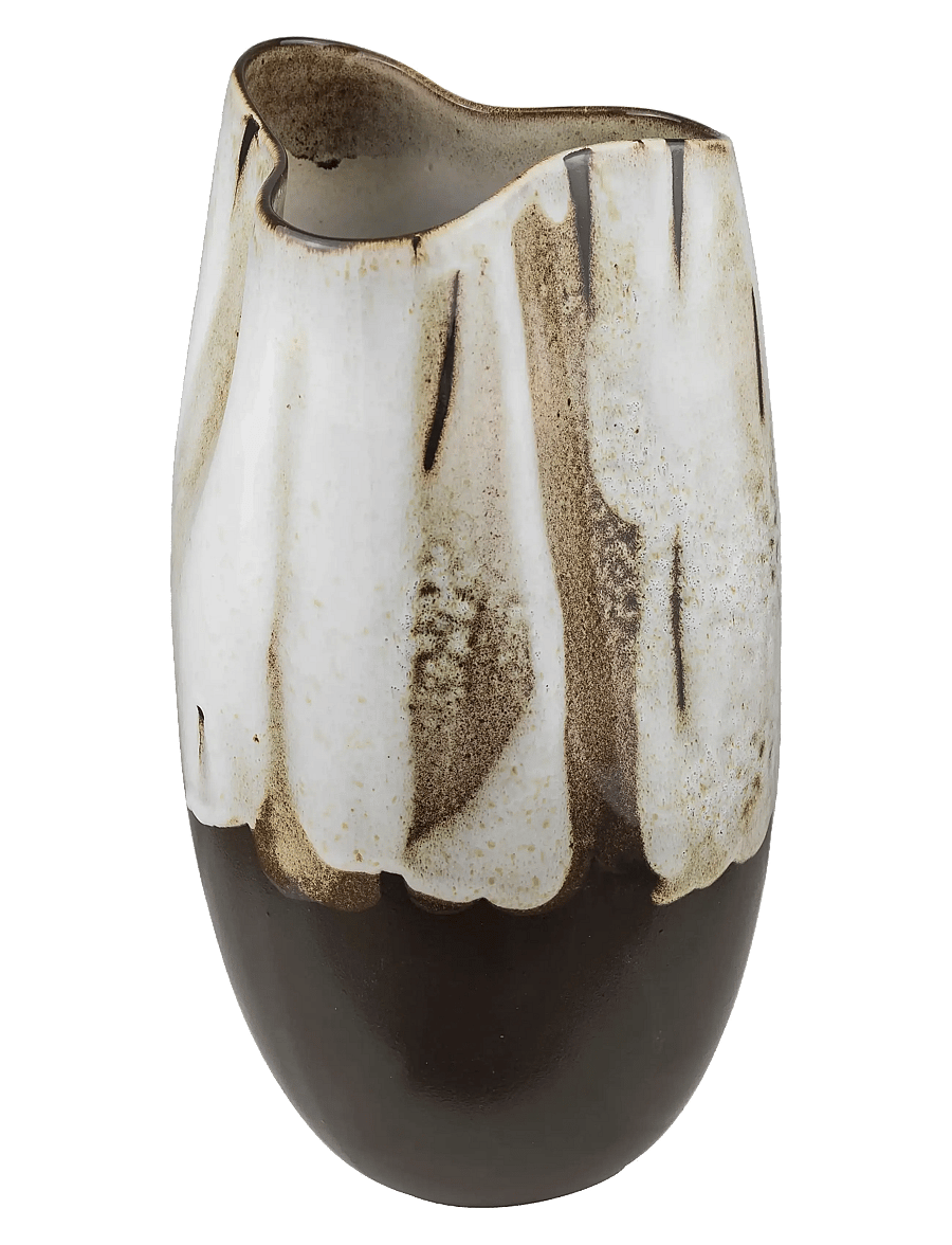 Mette Ditmer - BY HAND curve vase, large - vasen - off-white - 1