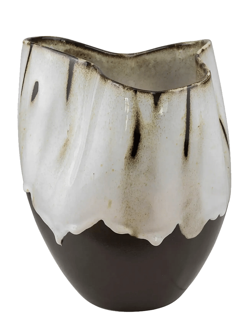 Mette Ditmer - BY HAND curve vase, small - vasen - off-white - 1