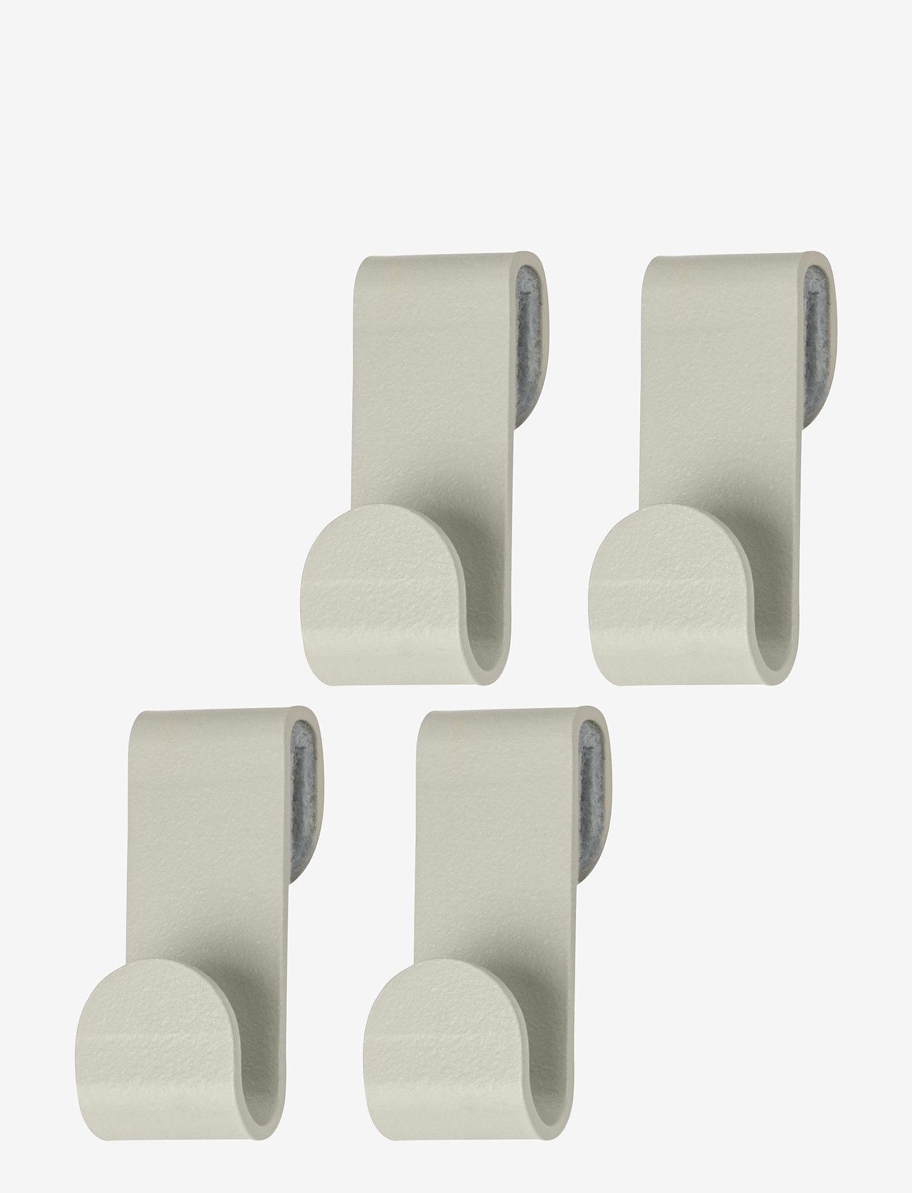 Mette Ditmer - CARRY hooks, 4-pack - hooks - sand grey - 0