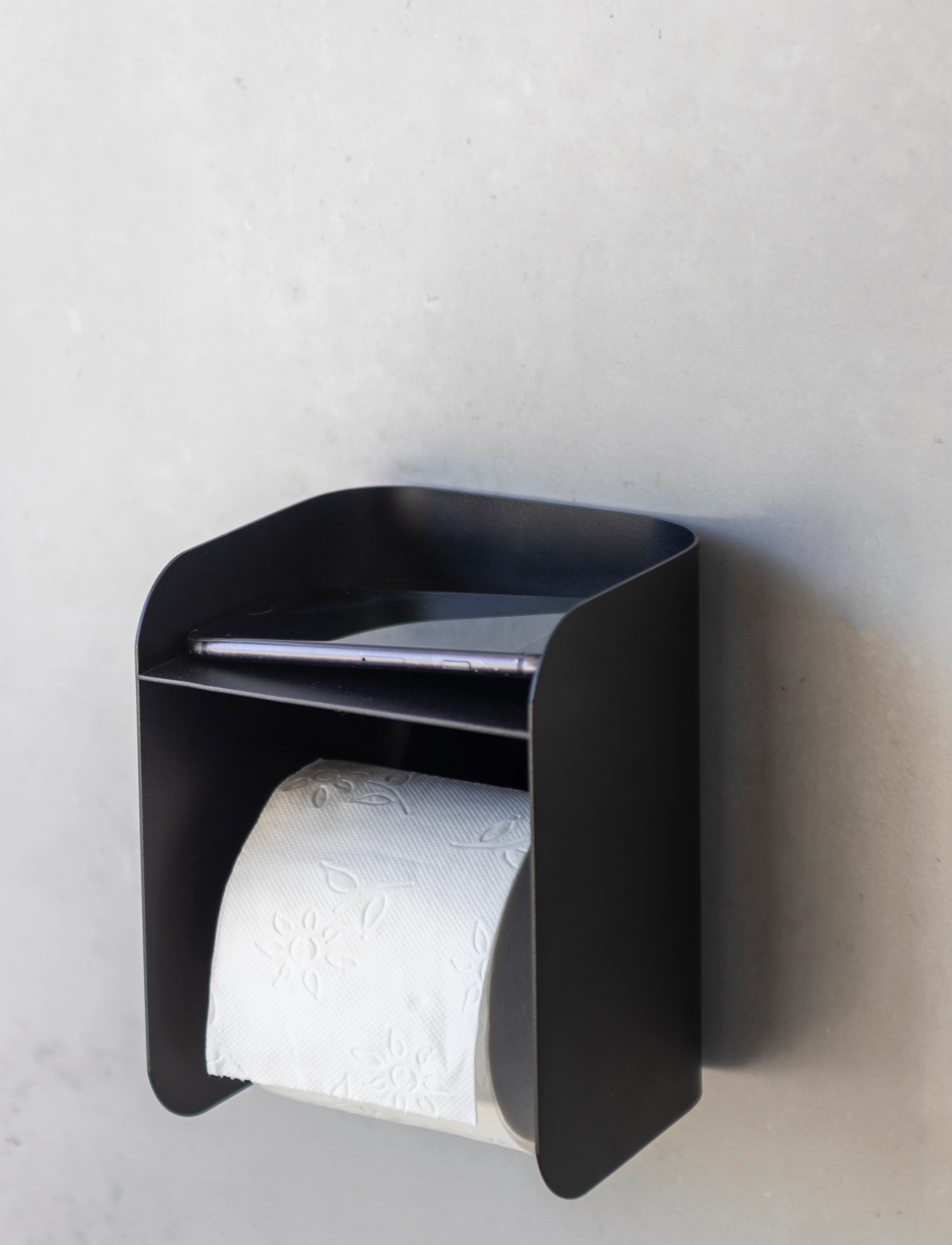 Mette Ditmer - CARRY toilet roll holder - hooks & racks - black - 4