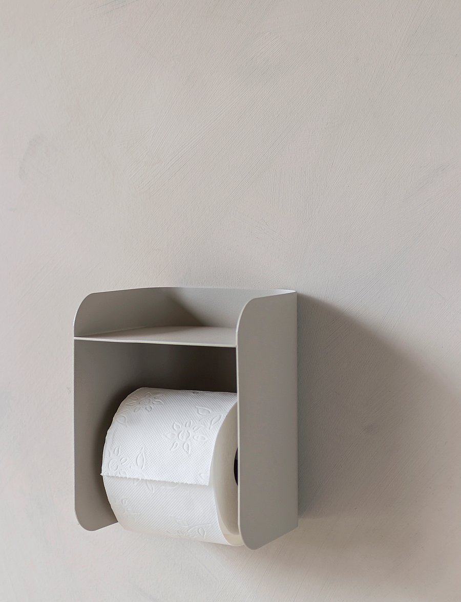 Mette Ditmer - CARRY toilet roll holder - haken & bügel - sand grey - 0