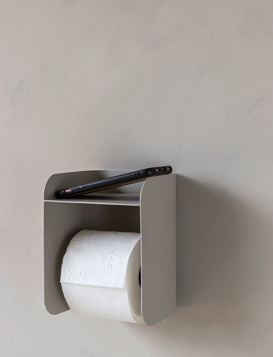 Mette Ditmer - CARRY toilet roll holder - haken & bügel - sand grey - 3