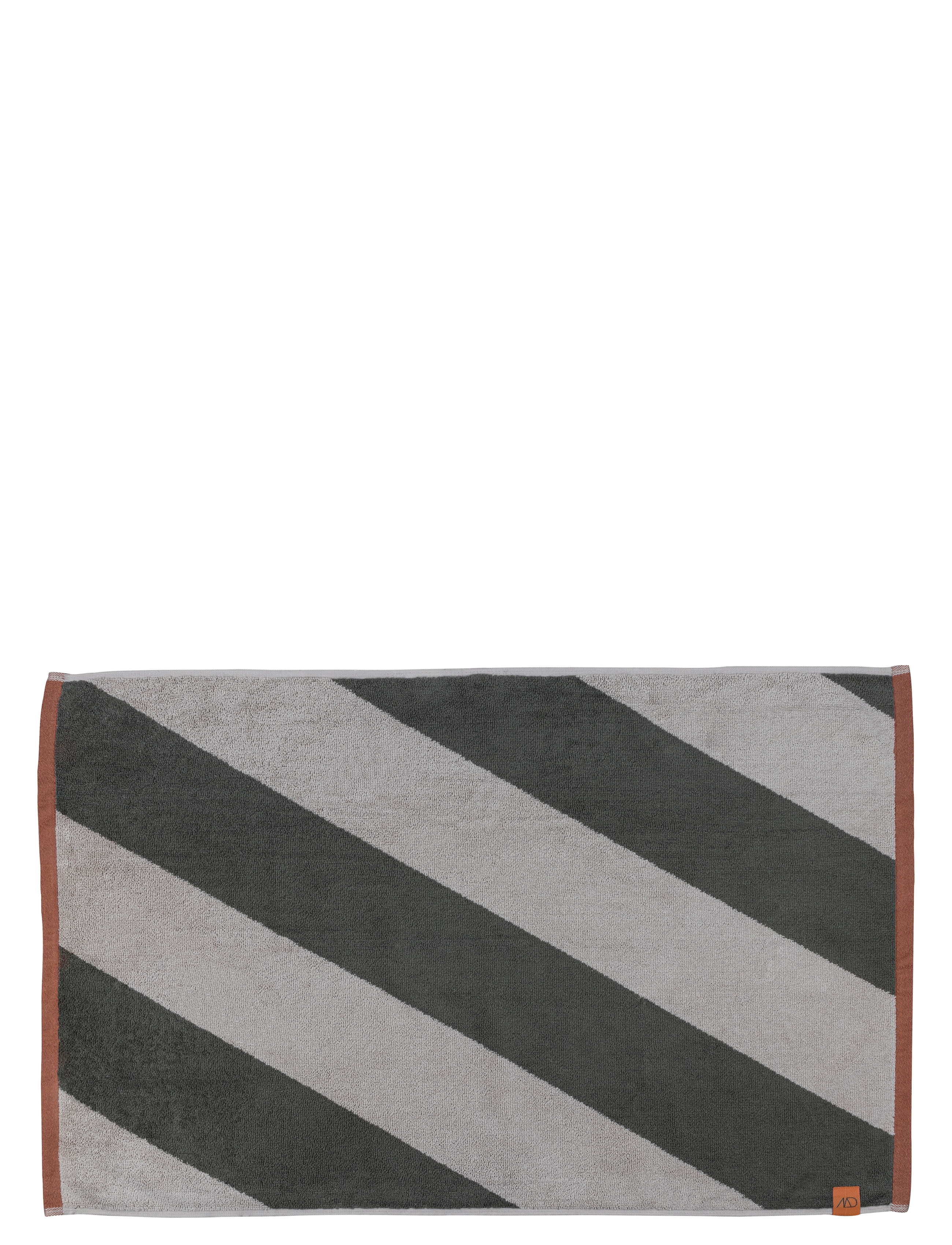 Mette Ditmer Diagonal Bath Mat, Badetæppe, Grøn, Str: 50X 80CM
