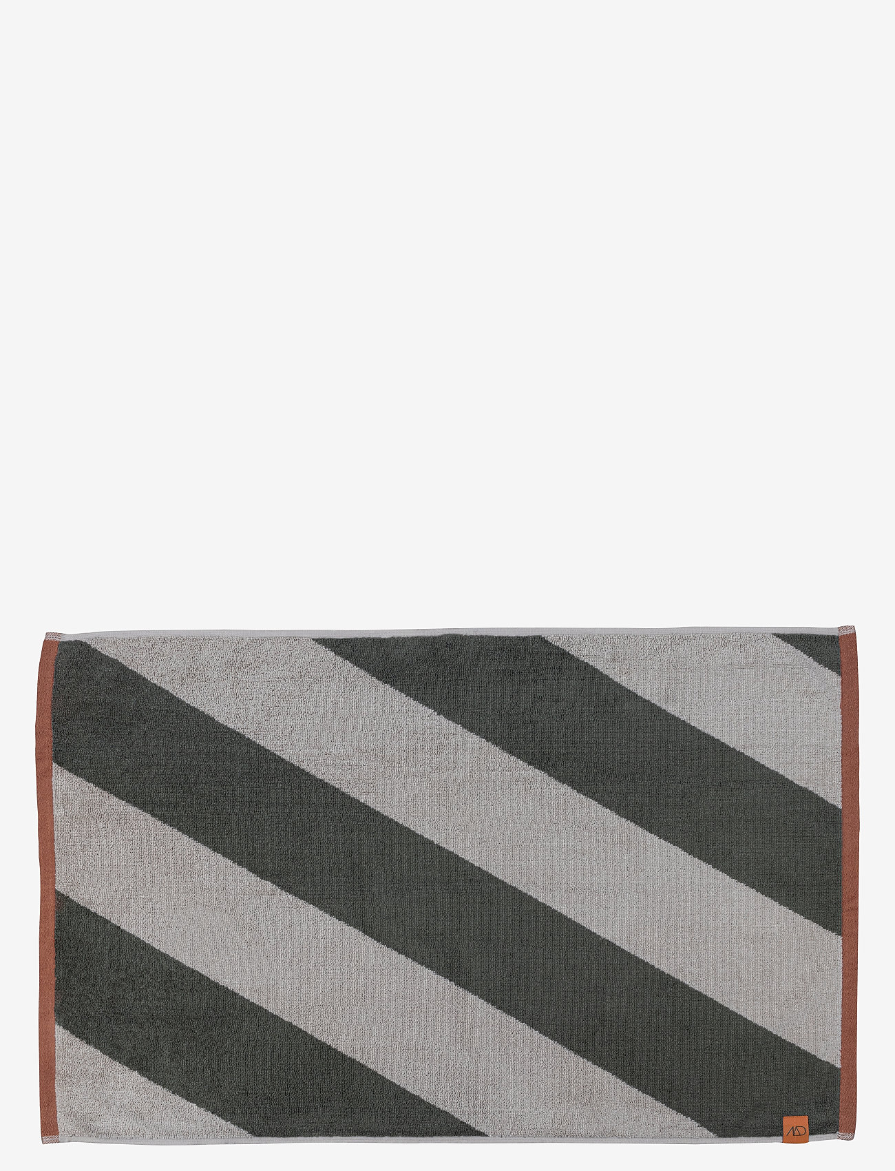 Mette Ditmer - DIAGONAL bath mat - bademåtter - dark olive - 0