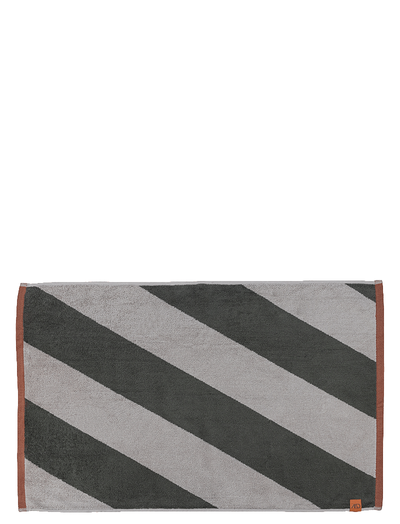 Mette Ditmer - DIAGONAL bath mat - badematten - dark olive - 1