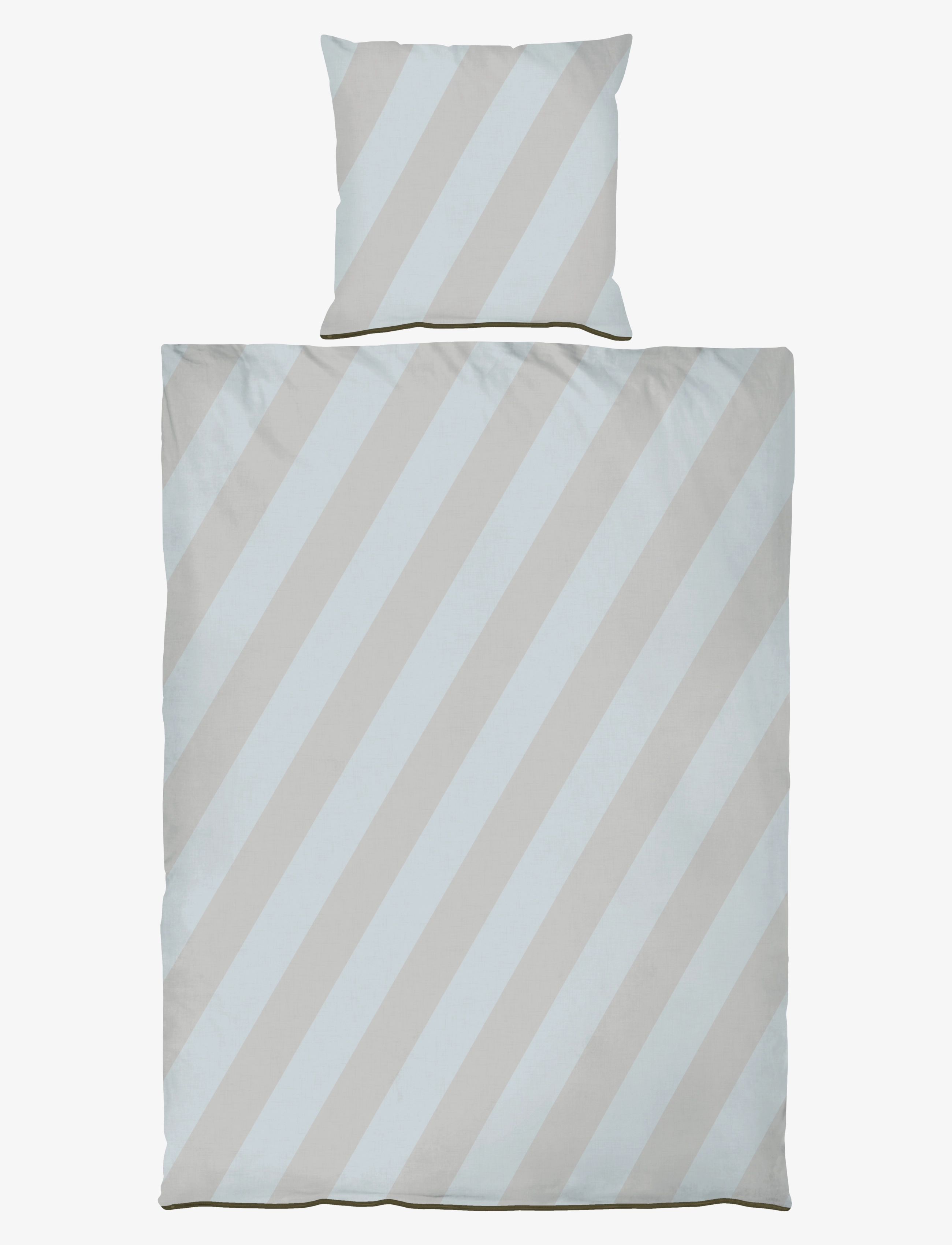 Mette Ditmer Diagonal Bed Set, Bed Sæt, Grå, Str: 140X200;60X63CM