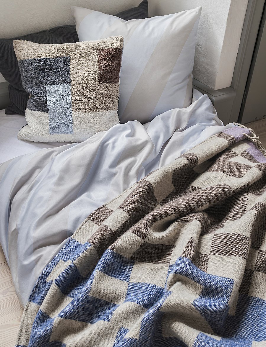Mette Ditmer - DIAGONAL bed set - voodiriiete komplektid - light grey / sand - 3