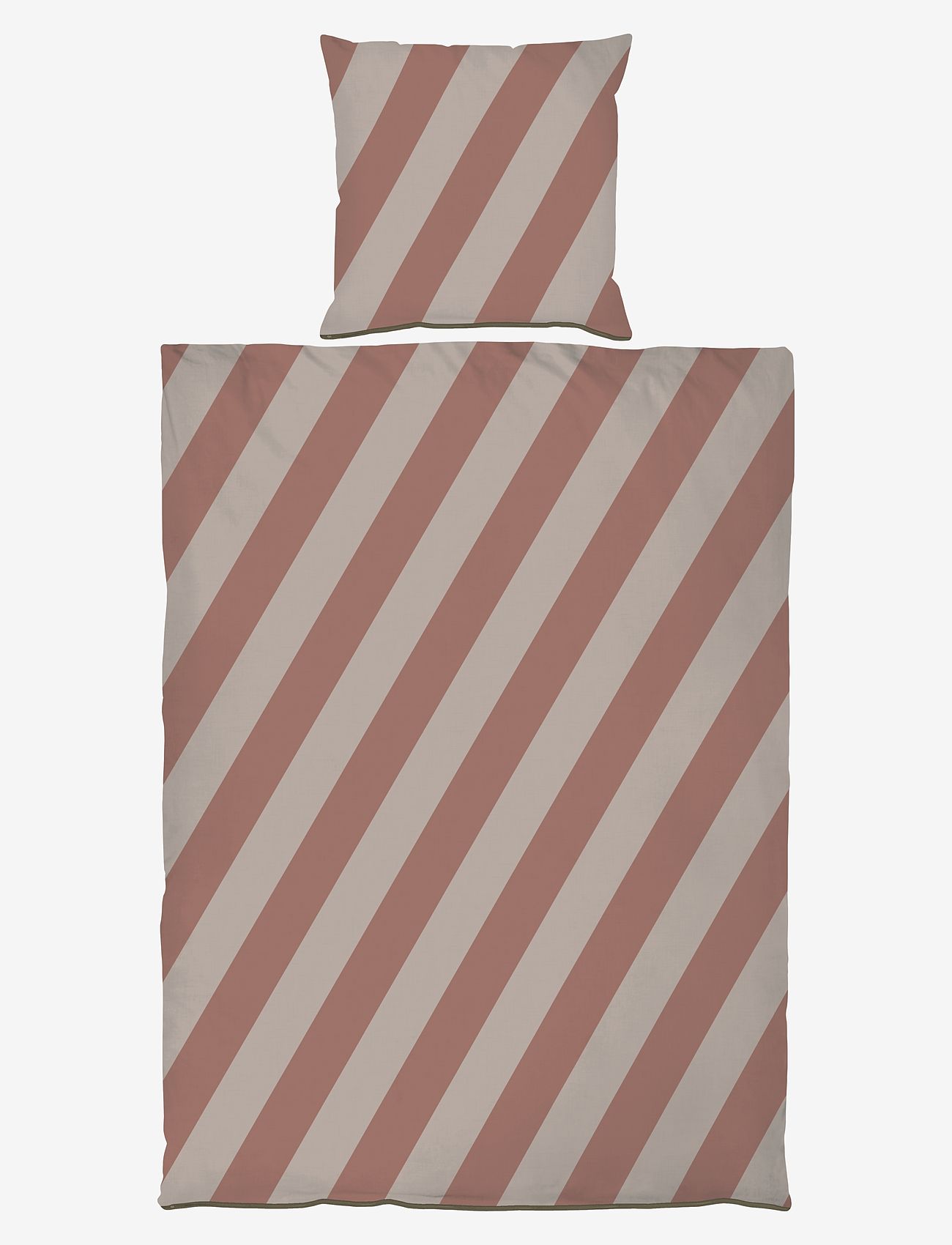 Mette Ditmer - DIAGONAL bed set - sengesæt - brick / sand - 1