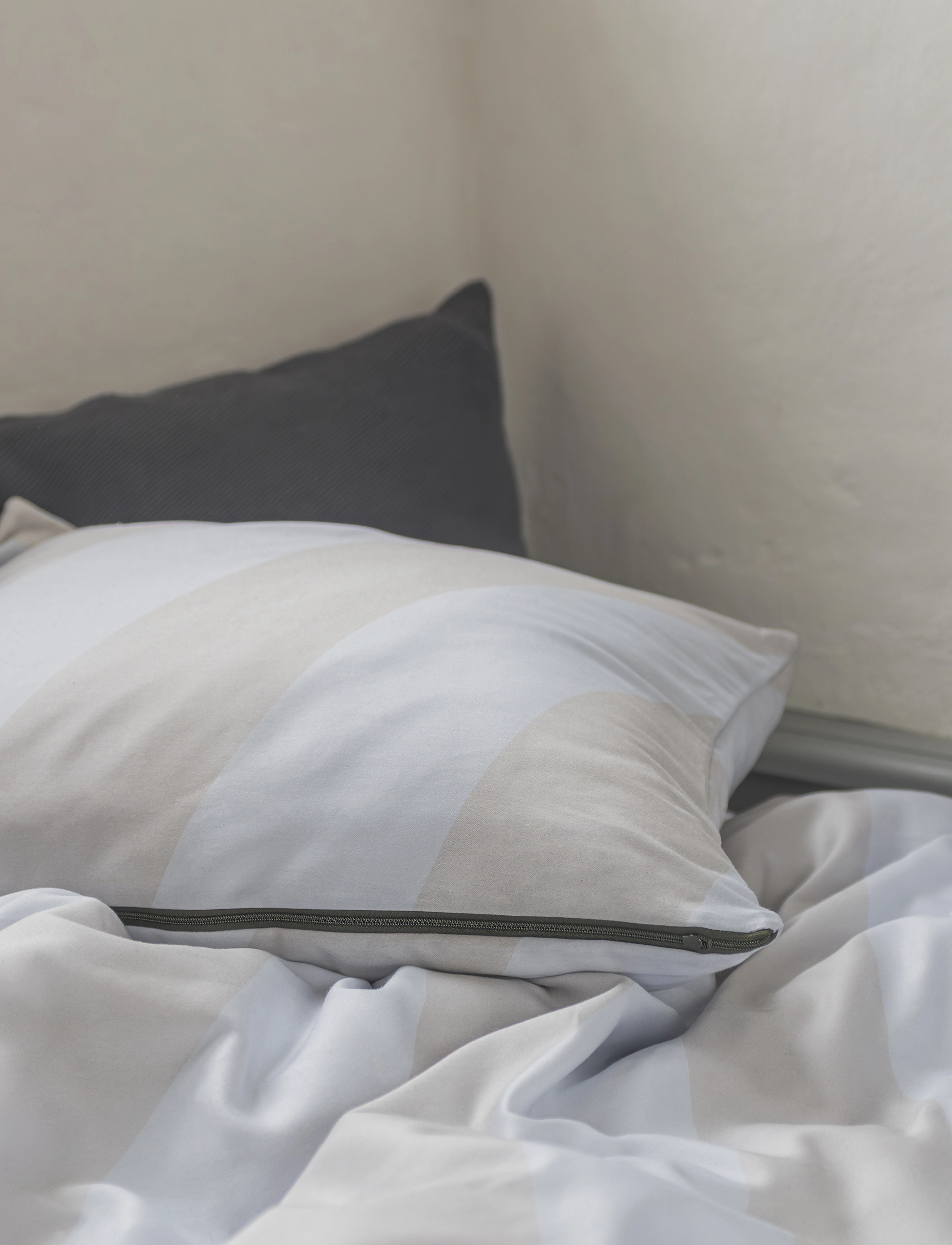 Mette Ditmer - DIAGONAL bed set - sengesæt - light grey / sand - 3