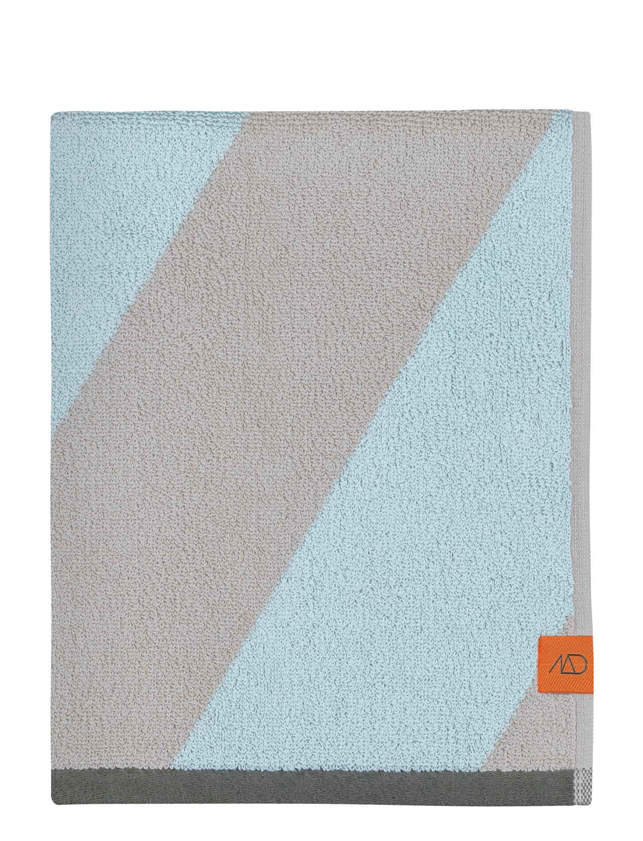 Mette Ditmer Diagonal Guest Towel, Guest Håndklæde, Blå, Str: 40X 55CM