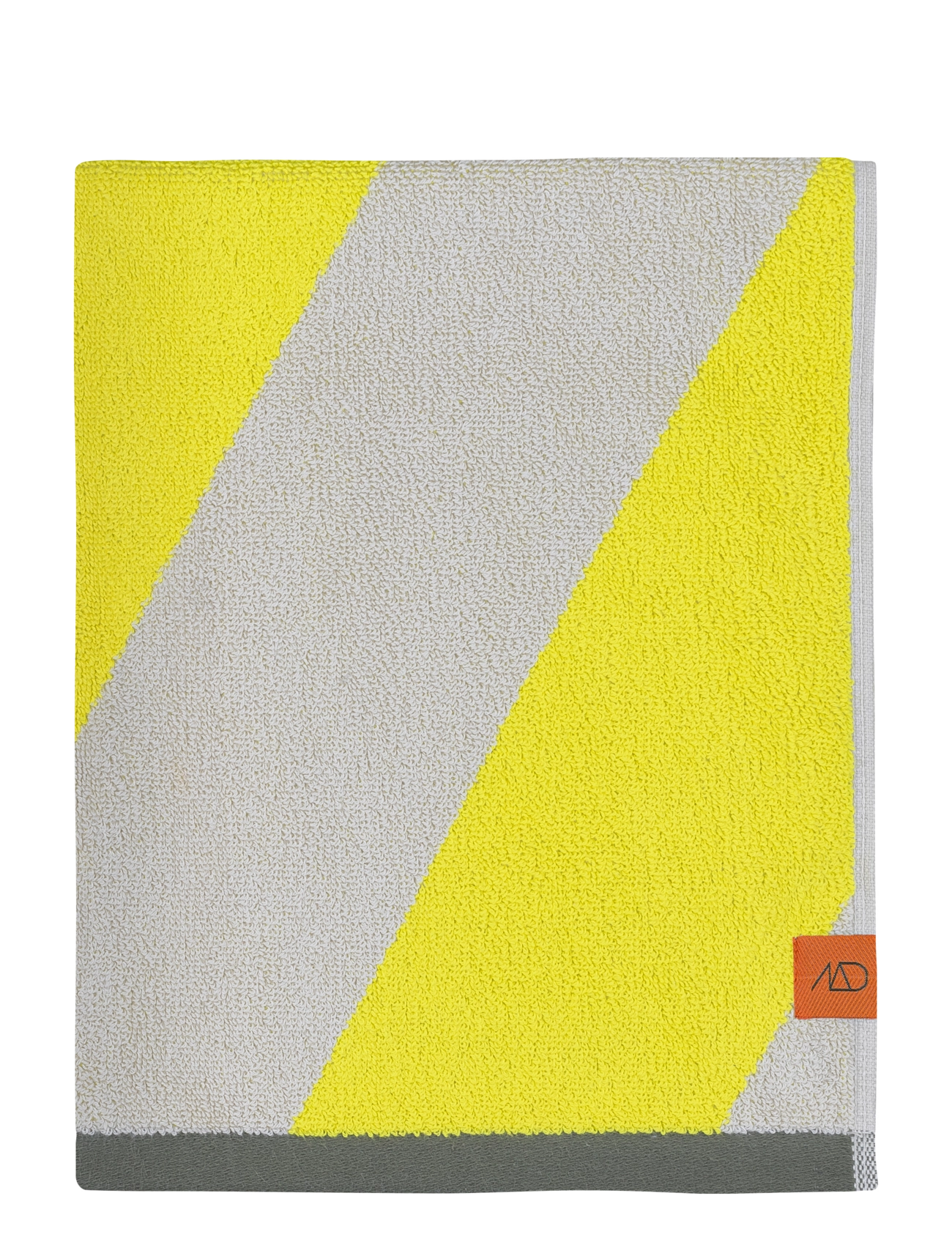 Mette Ditmer Diagonal Bath Towel, Bath Håndklæde, Gul, Str: 70X 133CM