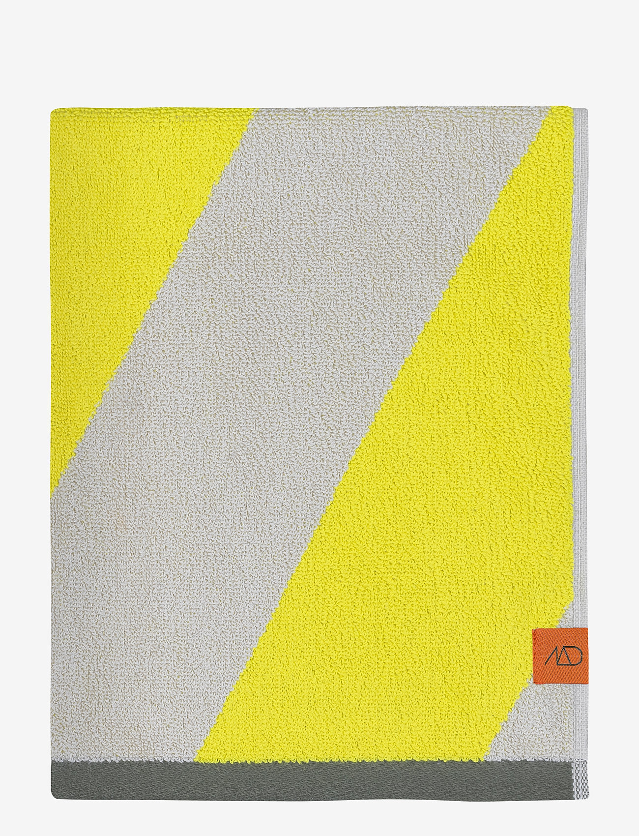 Mette Ditmer - DIAGONAL bath towel - badehåndklæder - yellow - 1