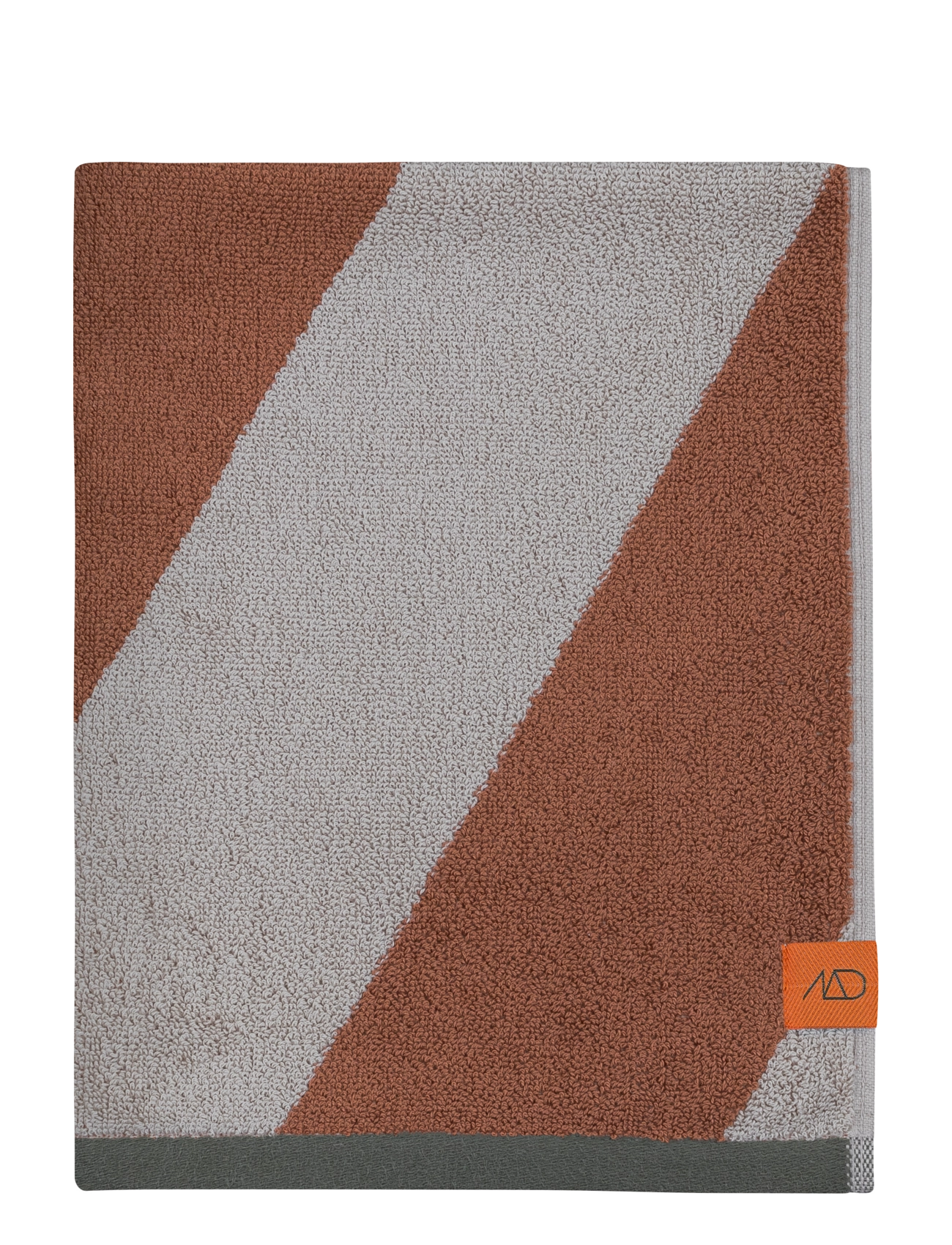 Mette Ditmer Diagonal Bath Towel, Bath Håndklæde, Brun, Str: 70X 133CM