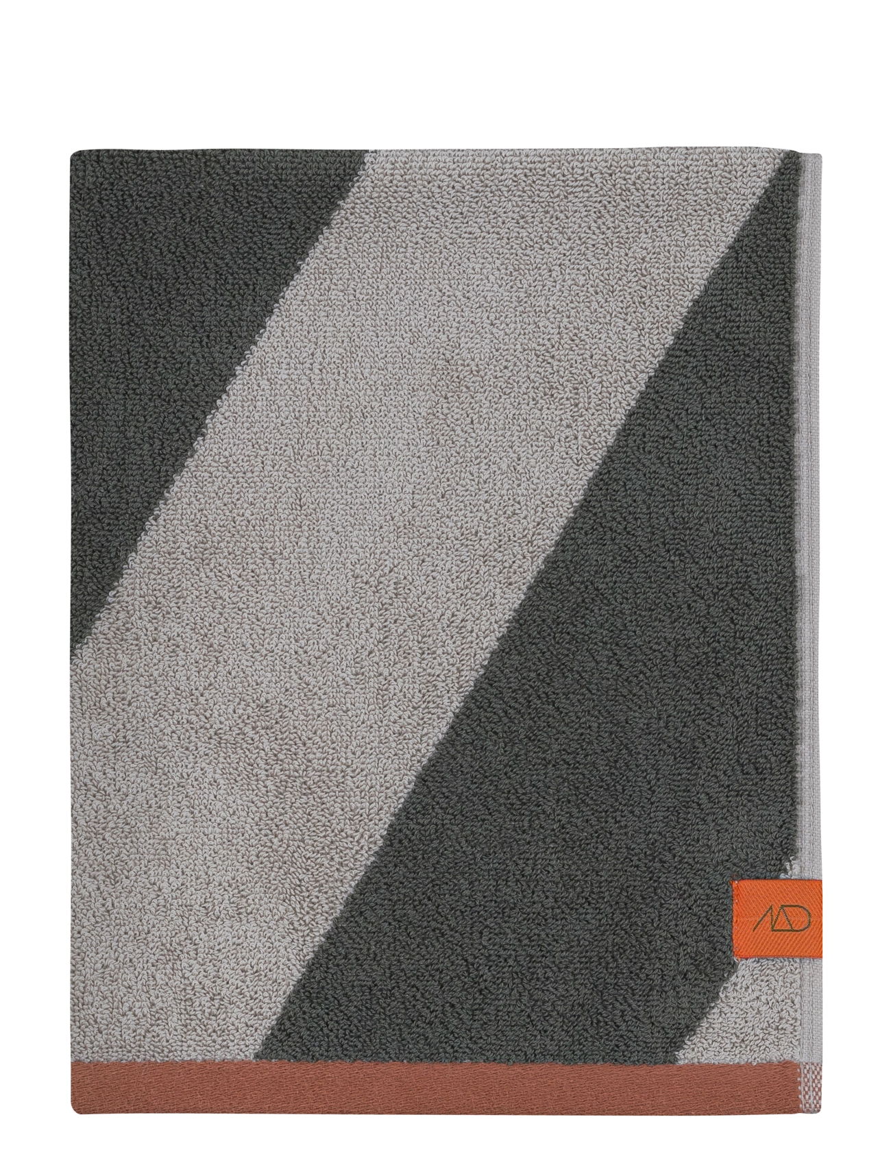 Mette Ditmer Diagonal Bath Towel, Bath Håndklæde, Grøn, Str: 70X 133CM