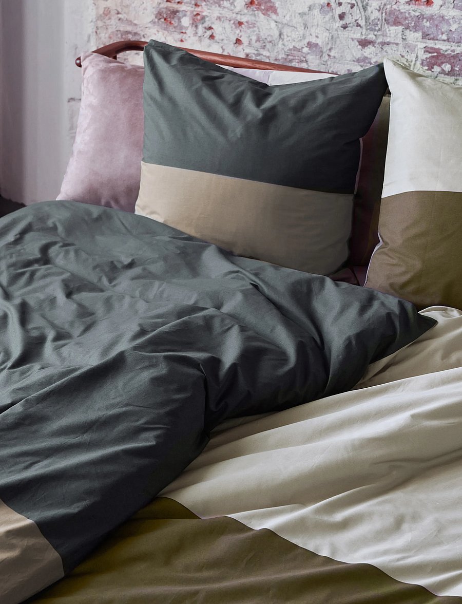 Mette Ditmer - DOMINO bed set - voodiriiete komplektid - dark grey - 2