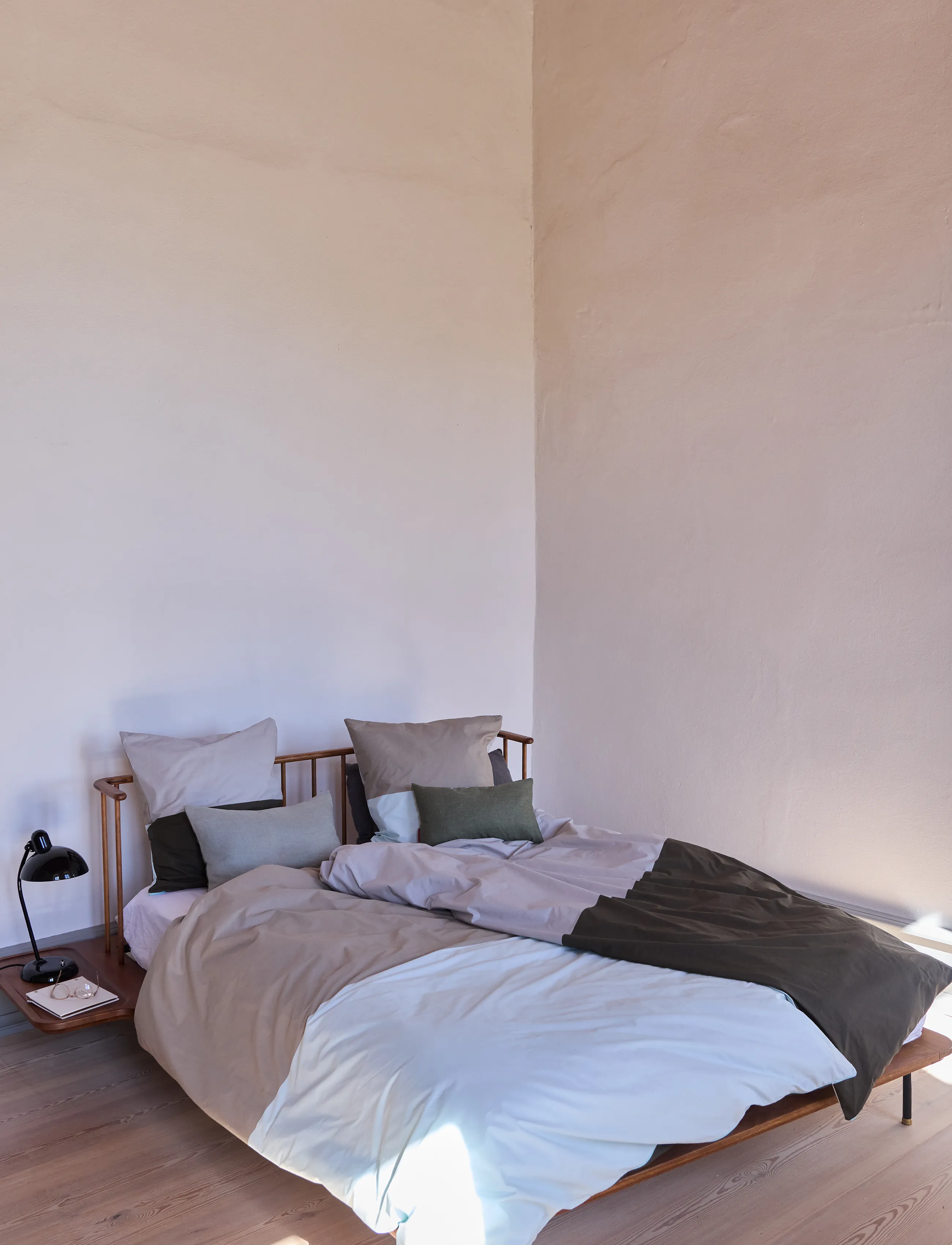 Mette Ditmer - DOMINO bed set, extra length - dark olive - 0