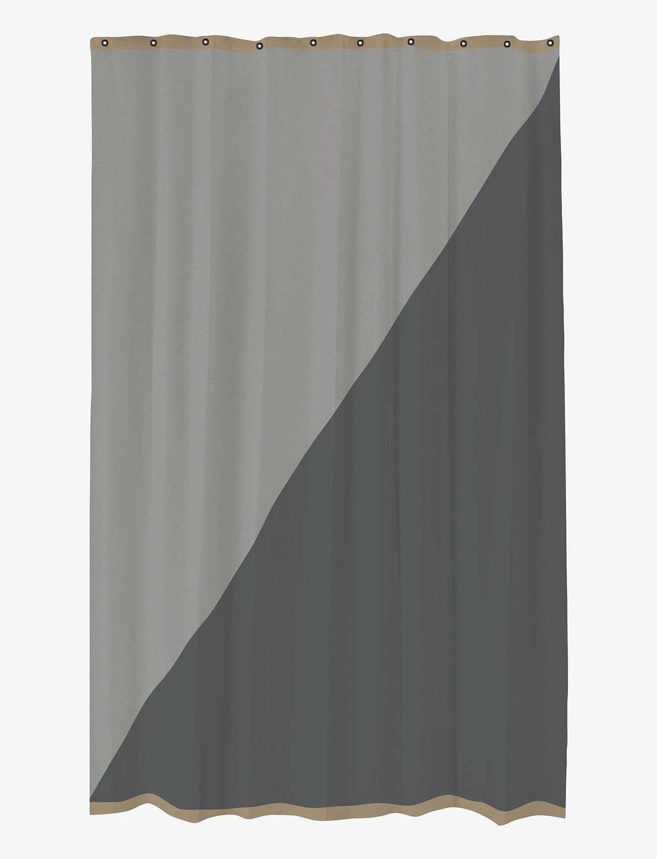 Mette Ditmer - DUET shower curtain - badeforhæng - light grey - 1