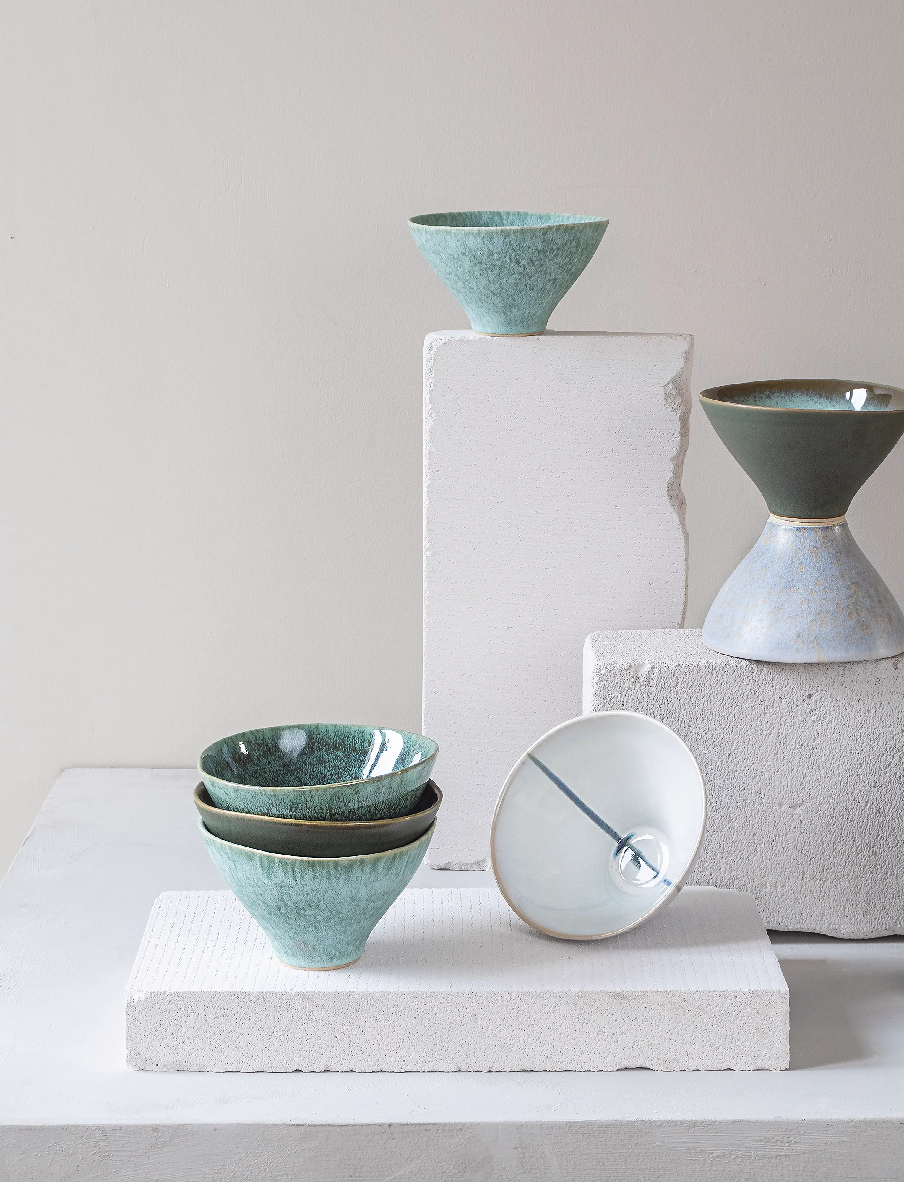 Mette Ditmer - ELEMENTS bowl - shop by price - green tones - 3