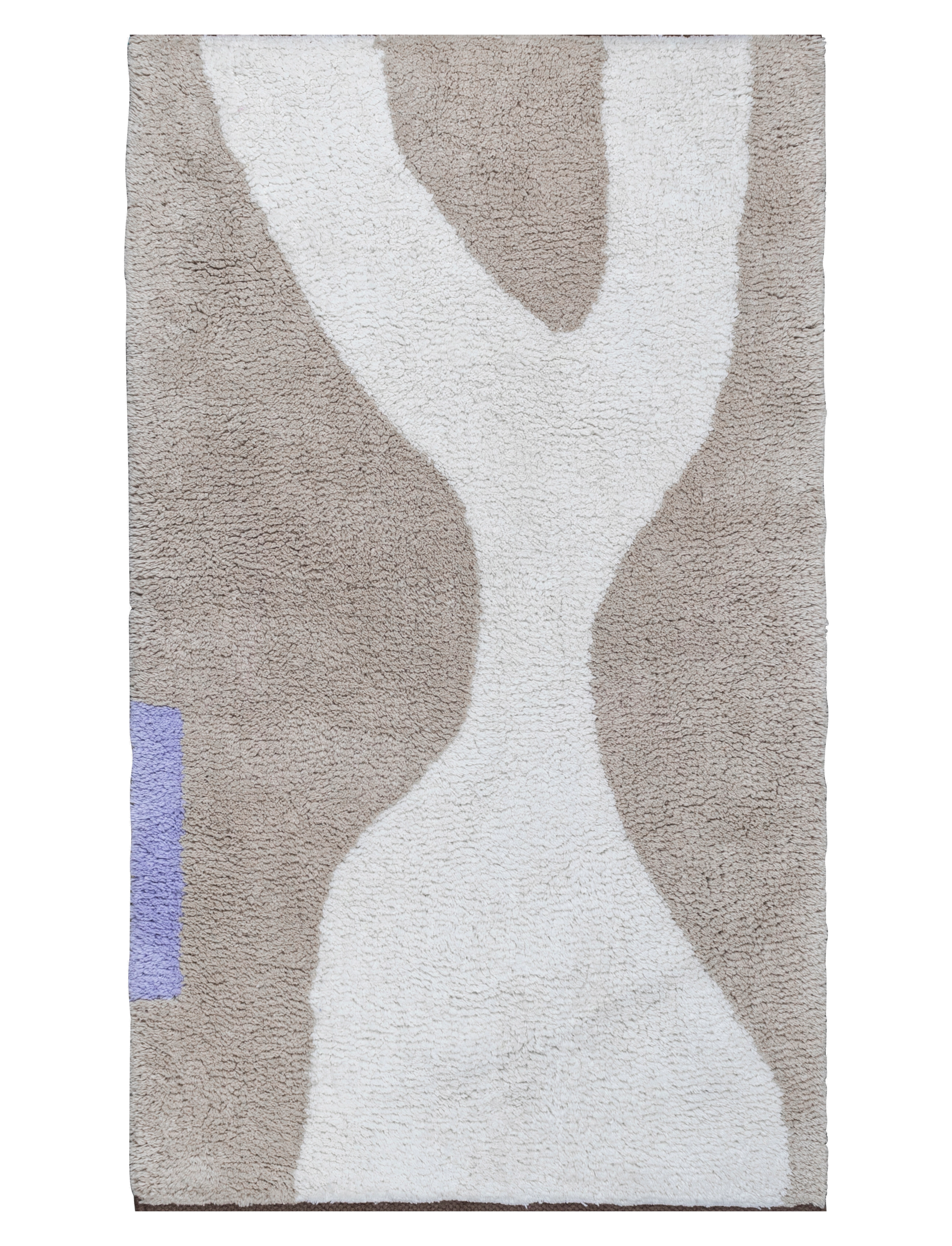 Mette Ditmer Figura Rug, Bomuldsmåtte og kludetæppe, Beige, Str: 50X 80CM
