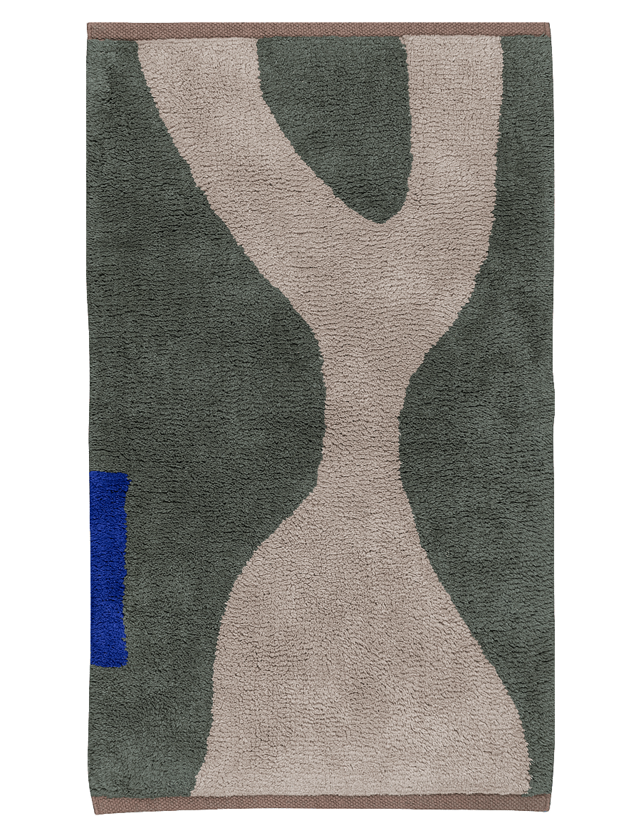 Mette Ditmer - FIGURA rug - puuvillased vaibad & kaltsuvaip - dark olive - 0
