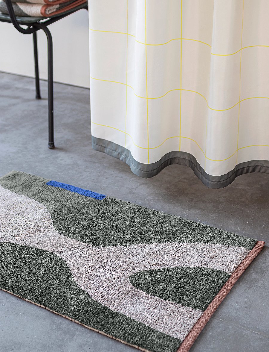 Mette Ditmer - FIGURA rug - puuvillased vaibad & kaltsuvaip - dark olive - 3