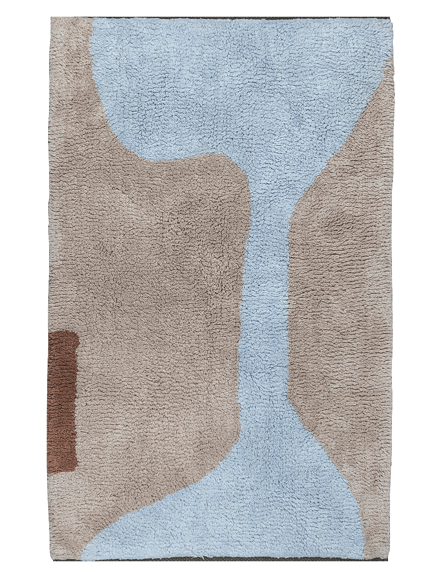 Mette Ditmer - FIGURA rug - baumwollteppiche & flickenteppich - light blue - 1