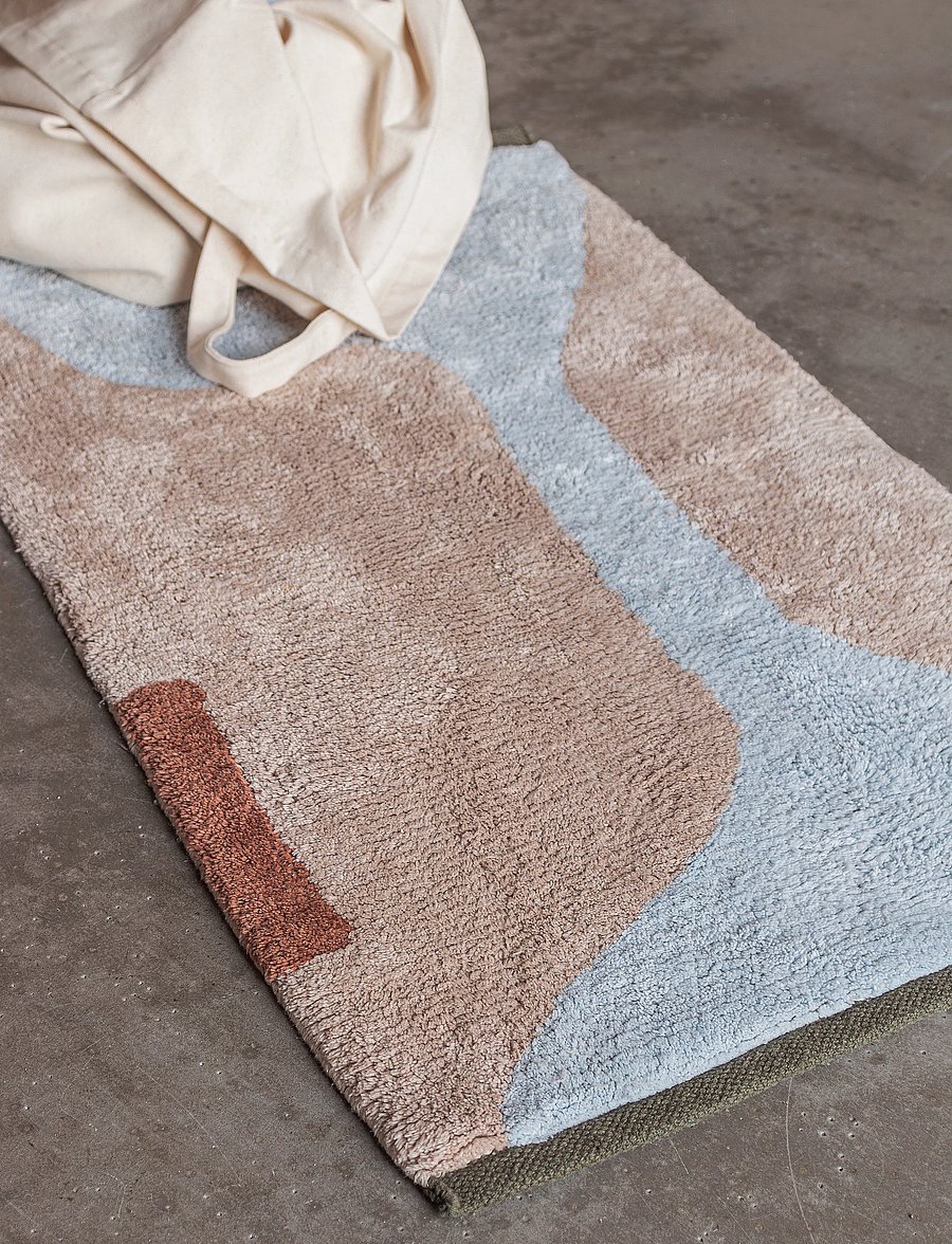 Mette Ditmer - FIGURA rug - baumwollteppiche & flickenteppich - light blue - 0