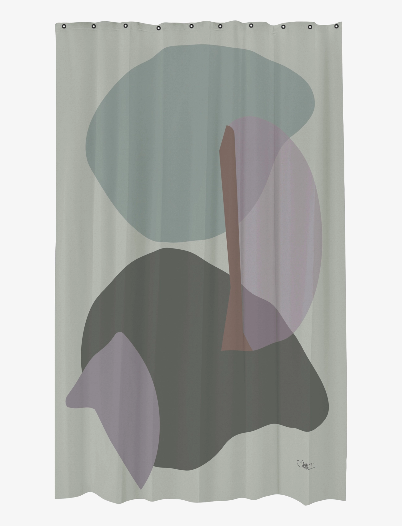 Mette Ditmer Gallery Shower Curtain, Bruseforhæng, Multi/mønstret, Str: 150X200CM