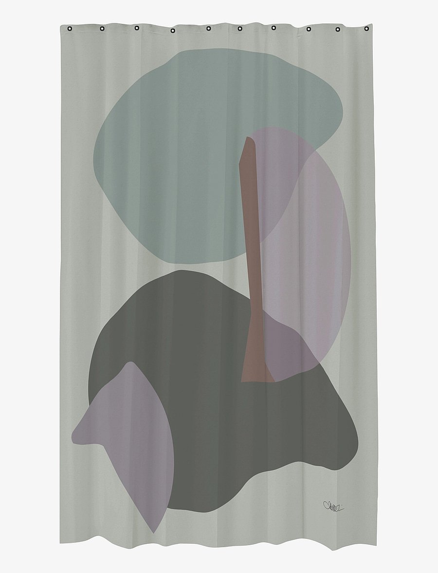 Mette Ditmer - GALLERY shower curtain - duschvorhänge - frost green - 1