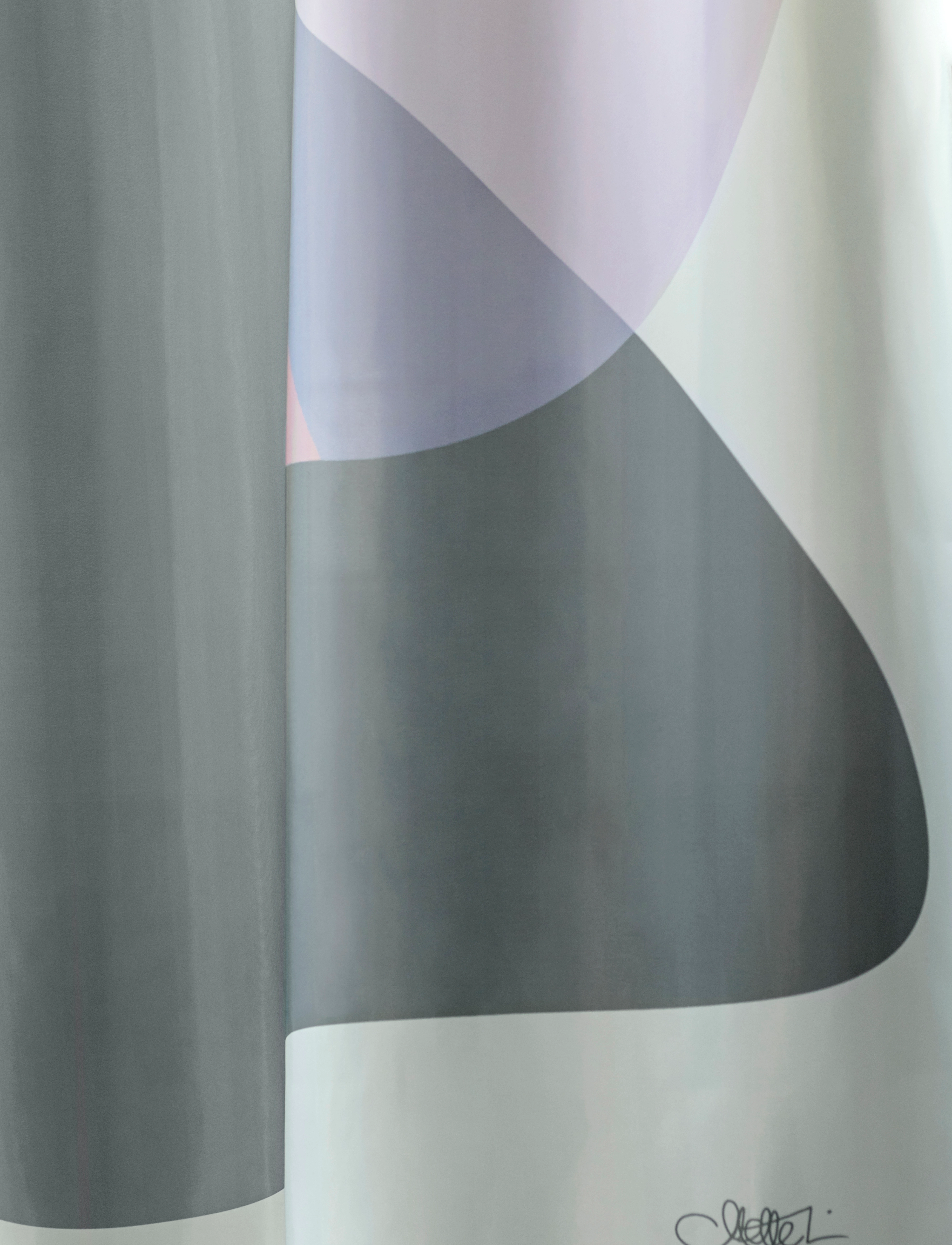 Mette Ditmer - GALLERY shower curtain - badeforhæng - frost green - 2