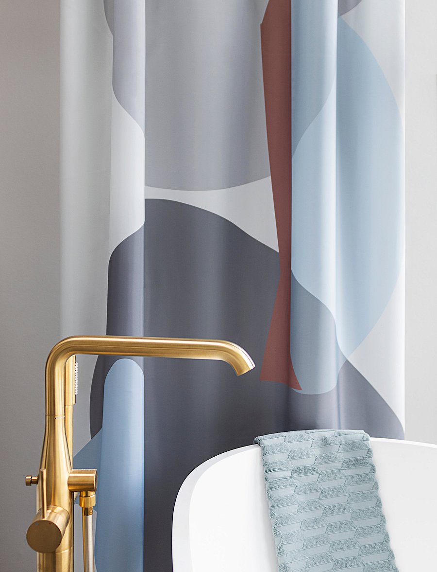 Mette Ditmer - GALLERY shower curtain - duschvorhänge - light grey - 2