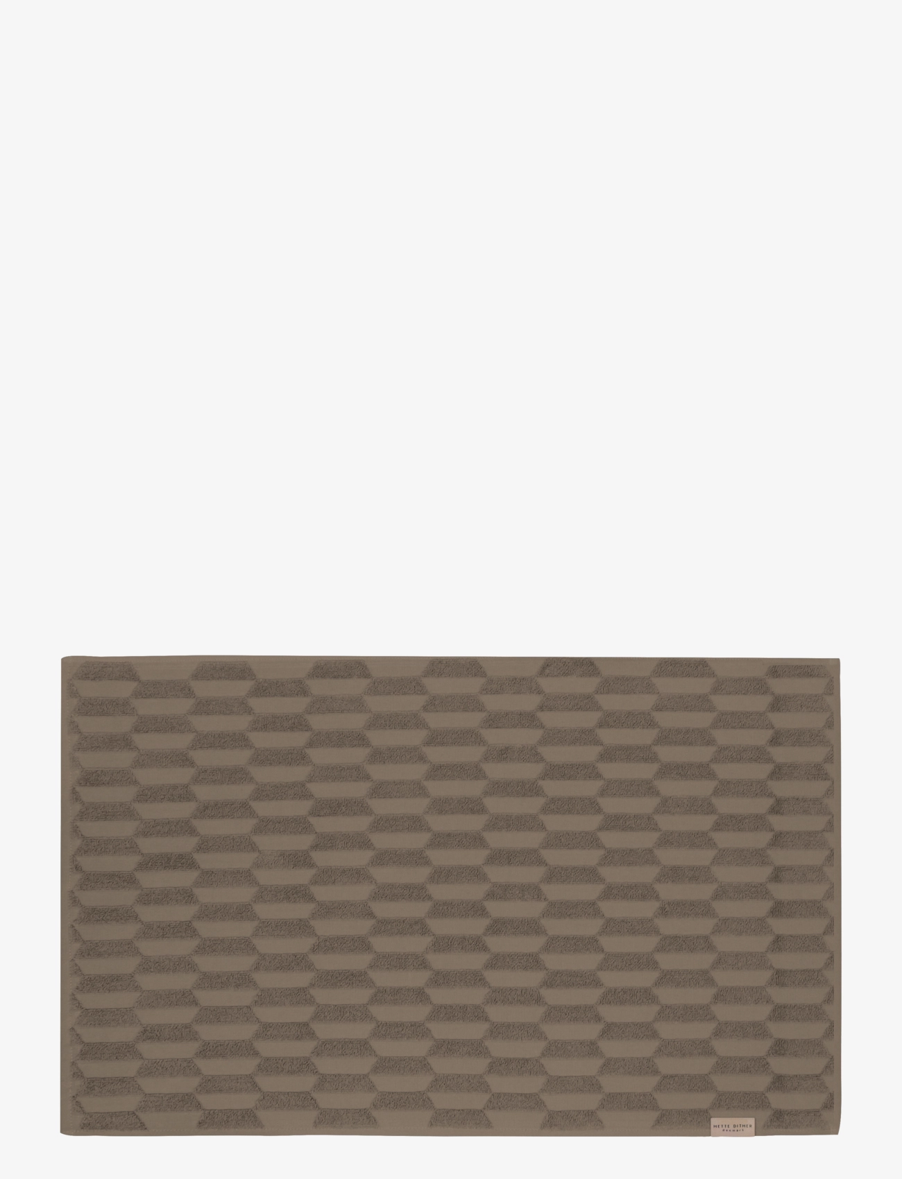 Mette Ditmer Geo Bath Mat, Badetæppe, Brun, Str: W50X L80CM