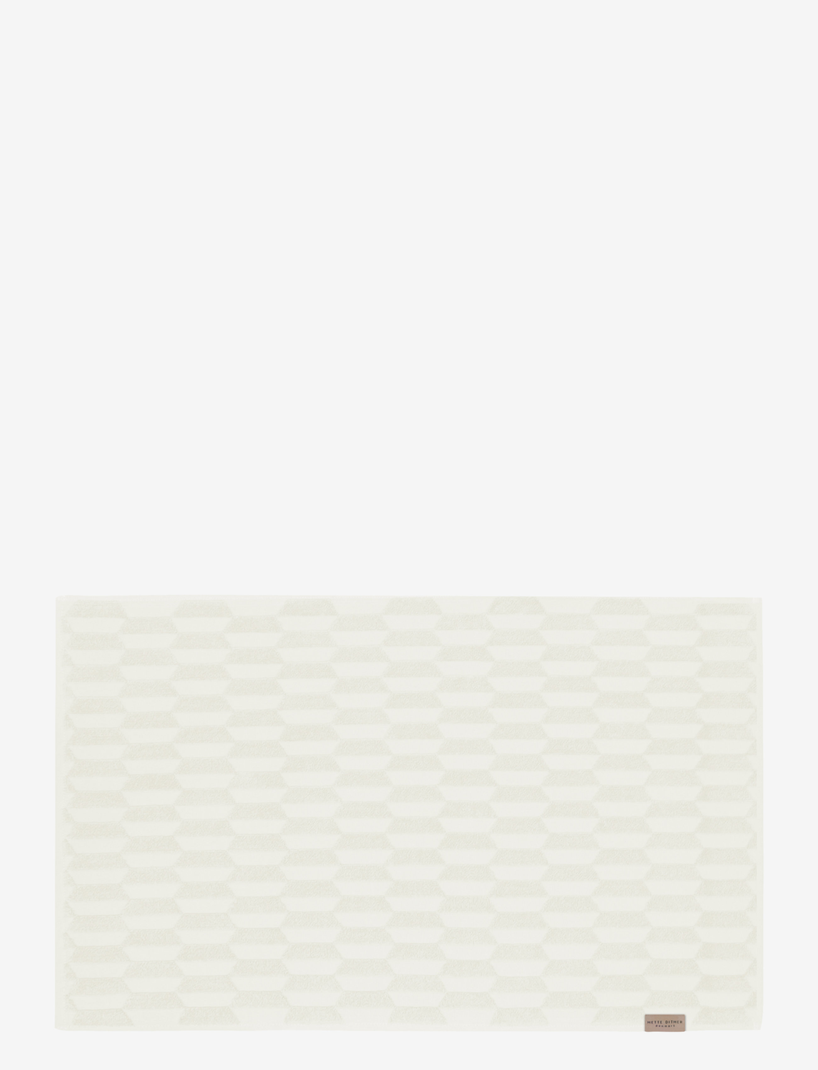 Mette Ditmer Geo Bath Mat, Badetæppe, Hvid, Str: 50X80CM