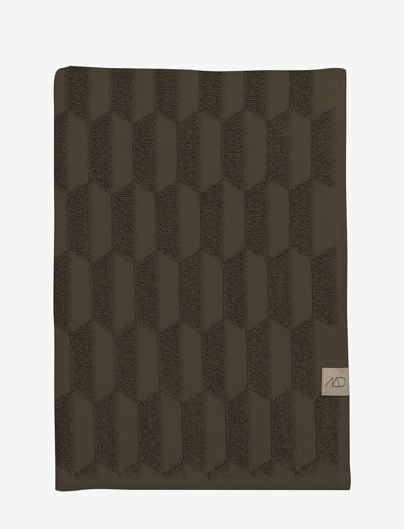 Mette Ditmer - GEO guest towel - gästhanddukar - chocolate - 1