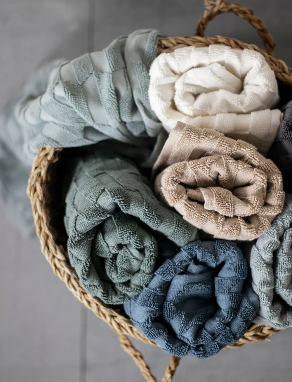 Mette Ditmer - GEO Towel - køb efter pris - off-white - 2