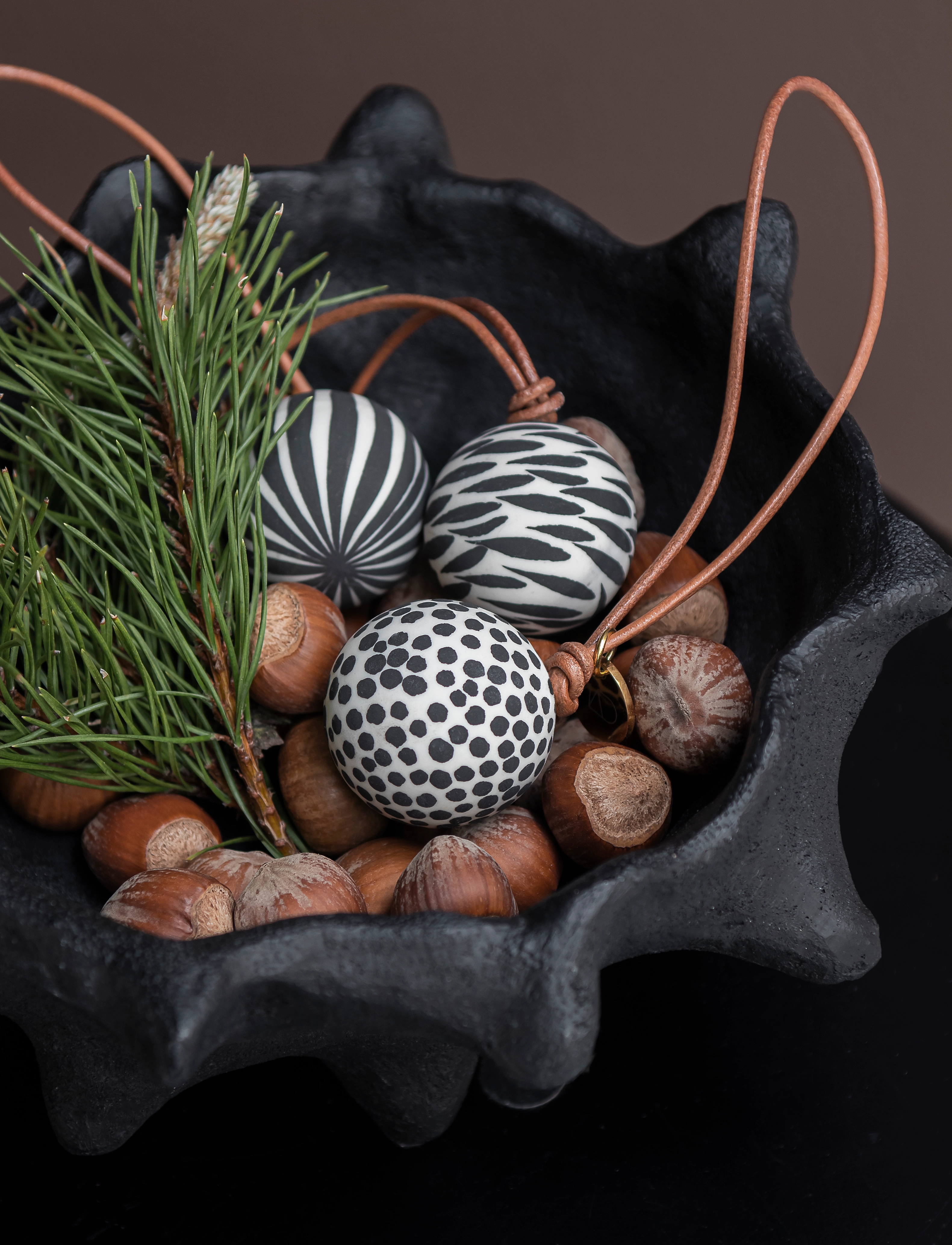 Mette Ditmer - GLOBE baubles, 3-pack - black - 4