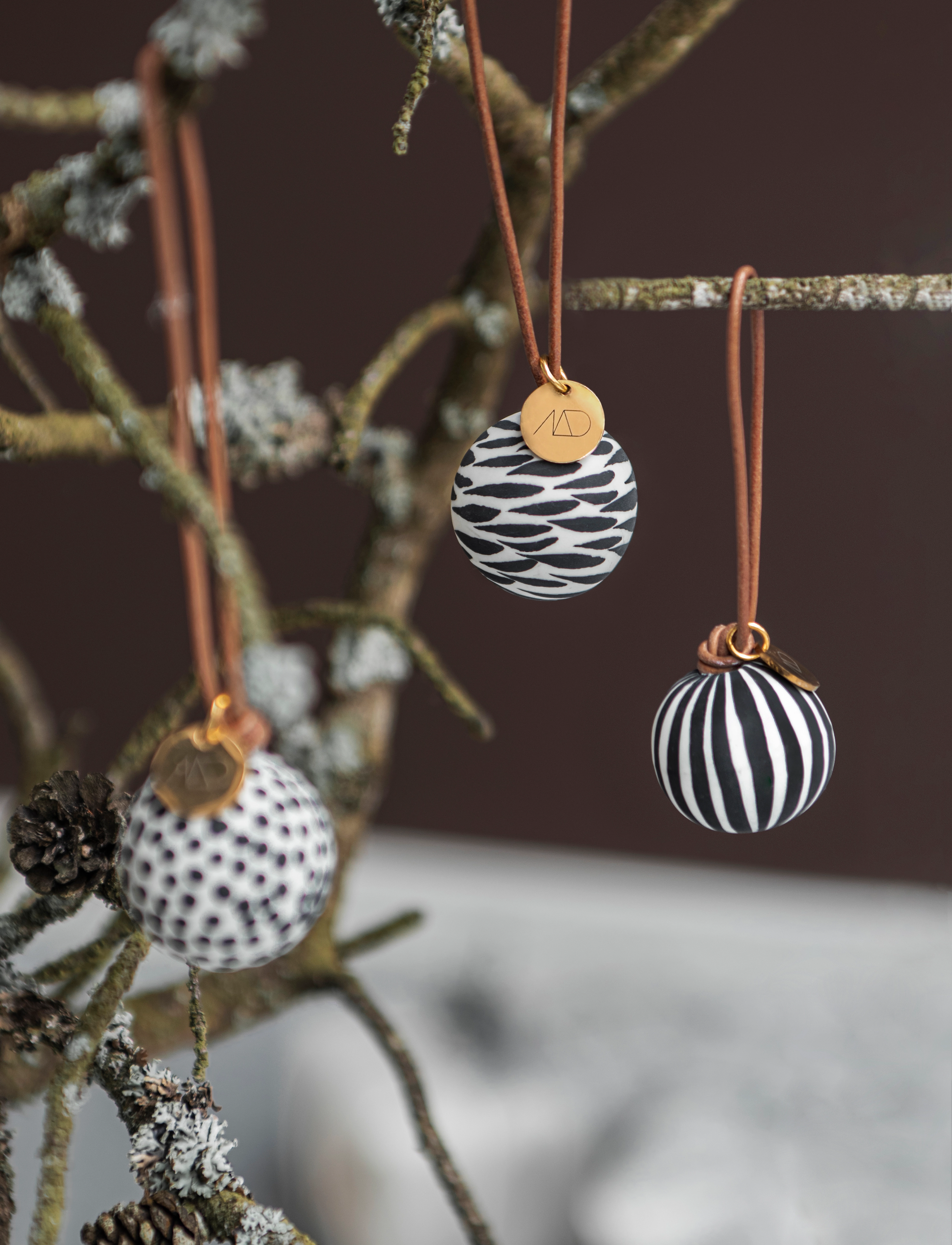 Mette Ditmer - GLOBE baubles, 3-pack - black - 5