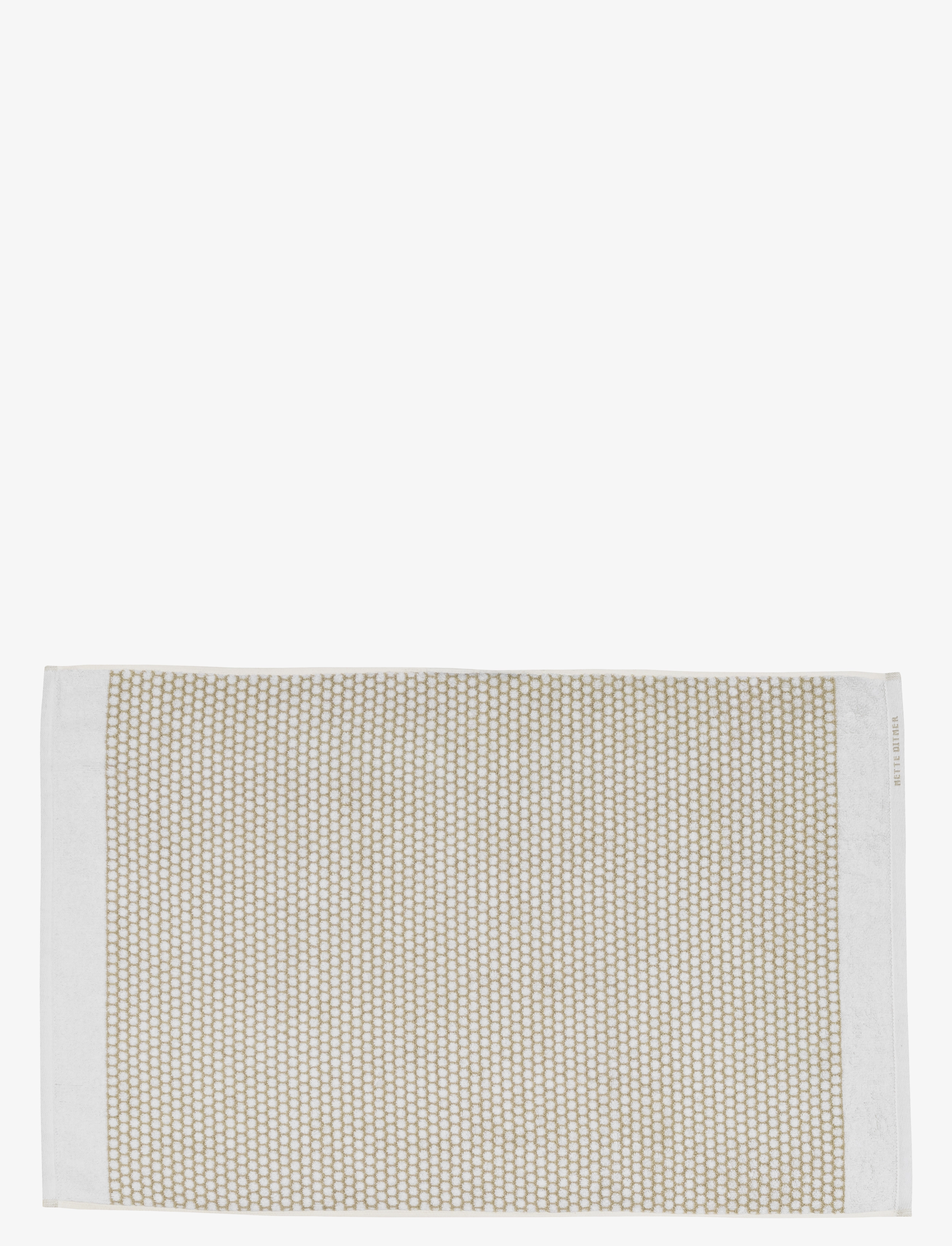 Mette Ditmer Grid Bath Mat, Badetæppe, Beige, Str: 50X80CM