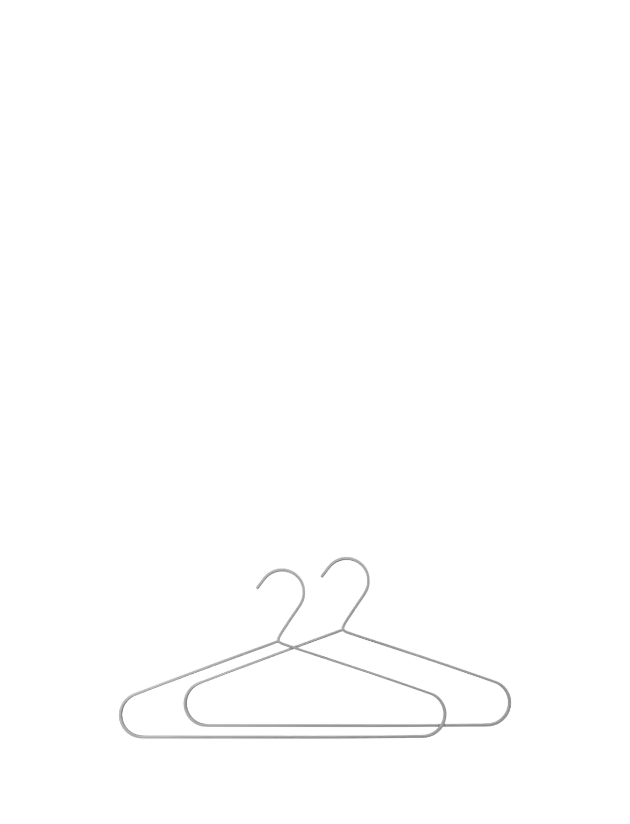 Mette Ditmer HANG-IT hanger, 2-pack - Einrichtung - BRUSHED STEEL / silver