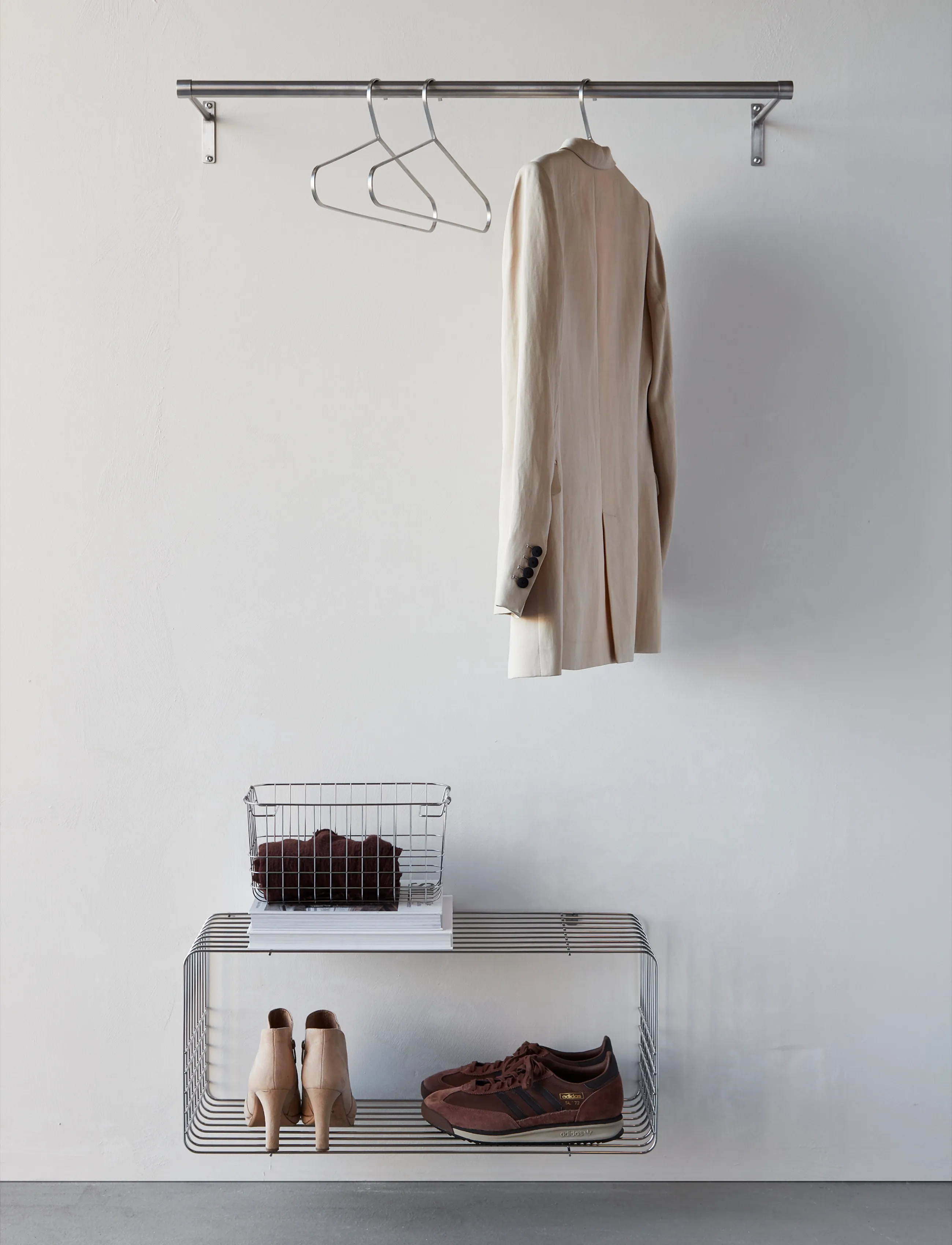 Mette Ditmer - HANG-IT hanger, 2-pack - brushed steel - 3