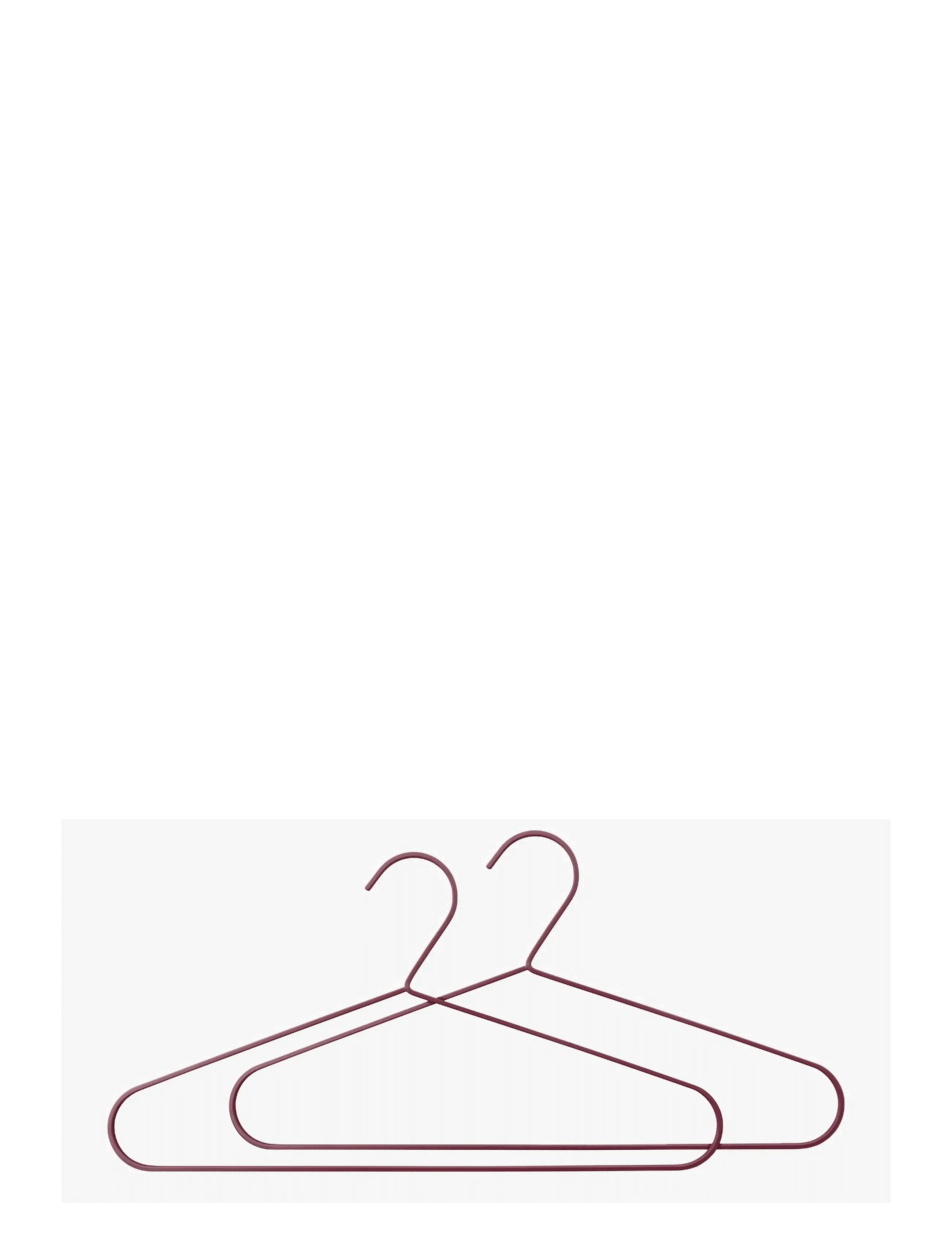 Mette Ditmer Hang-It Hanger, 2-Pack, Hangers, Bordeaux, Str: W0.6X L40X H21CM