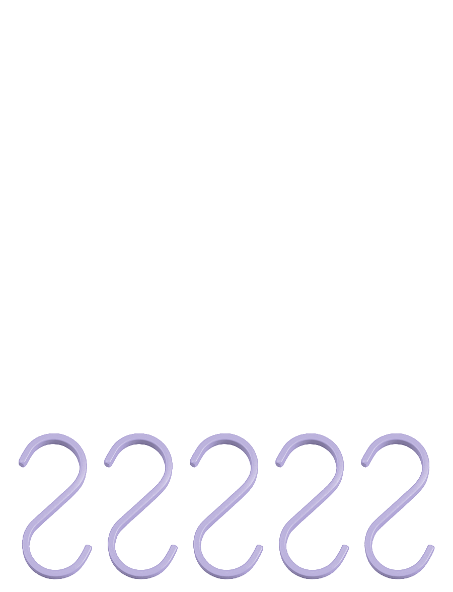 Mette Ditmer - HANG-IT S-hook - lilac - 0