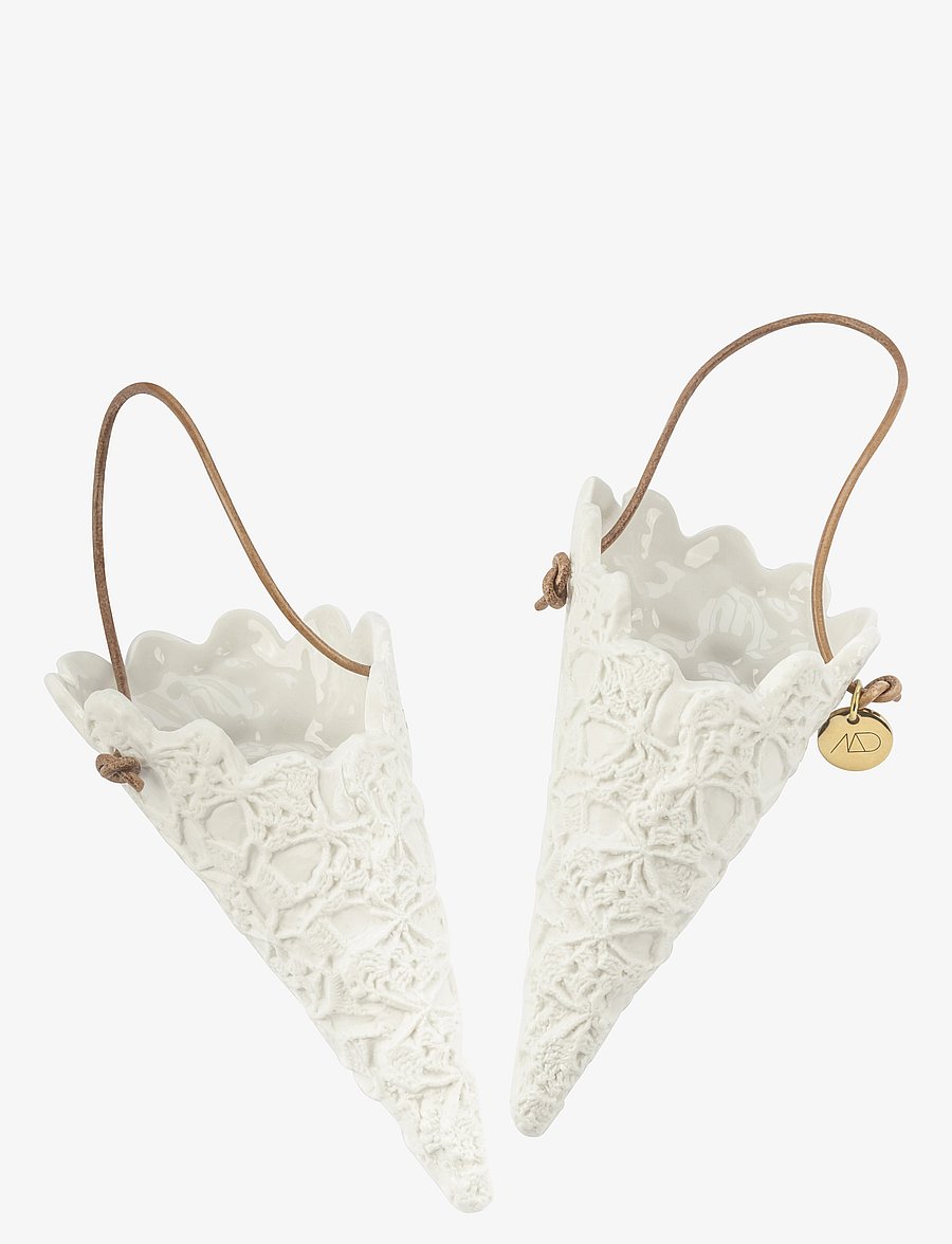 Mette Ditmer - LACE cones, 2-pack - off-white - 0