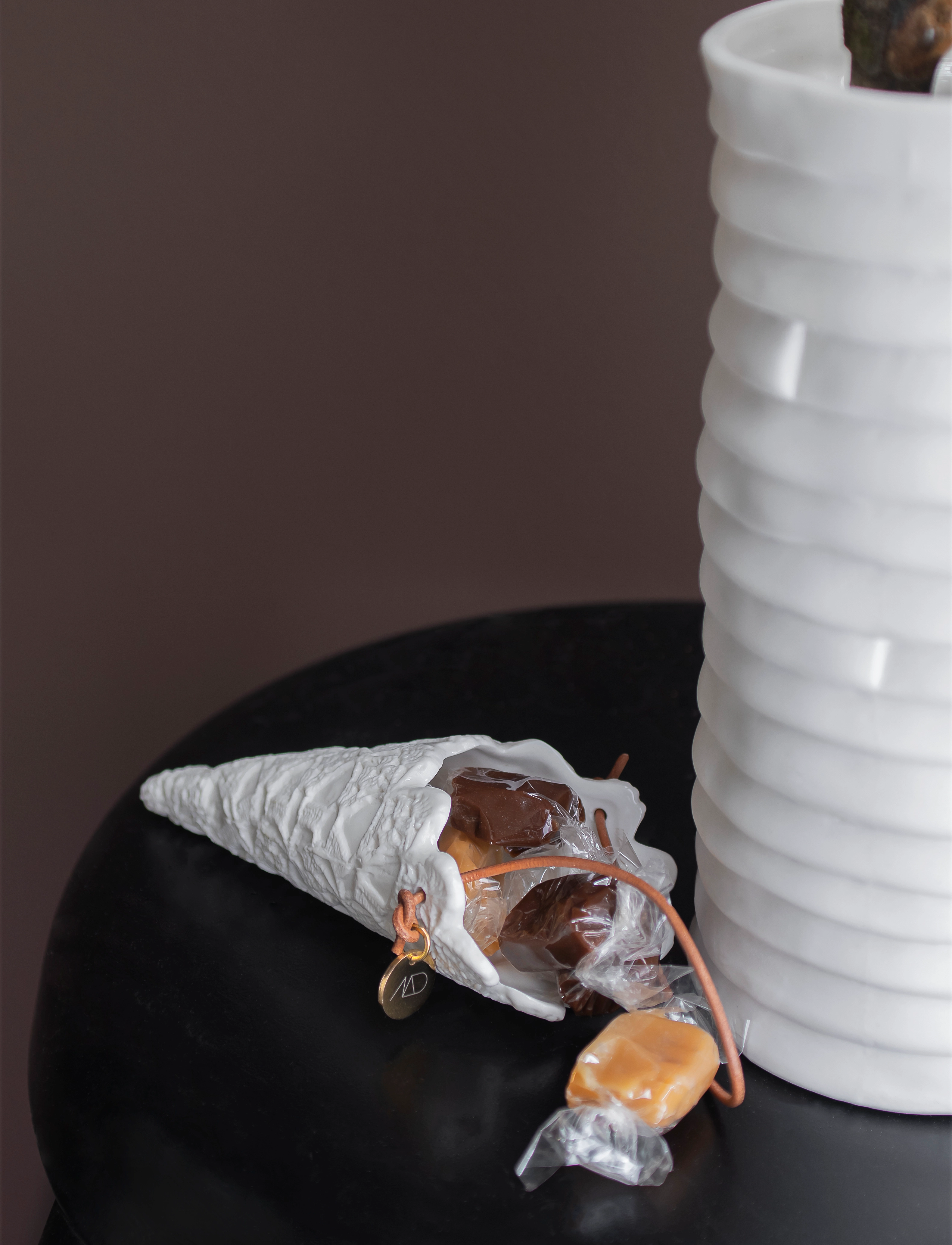 Mette Ditmer - LACE cones, 2-pack - off-white - 1