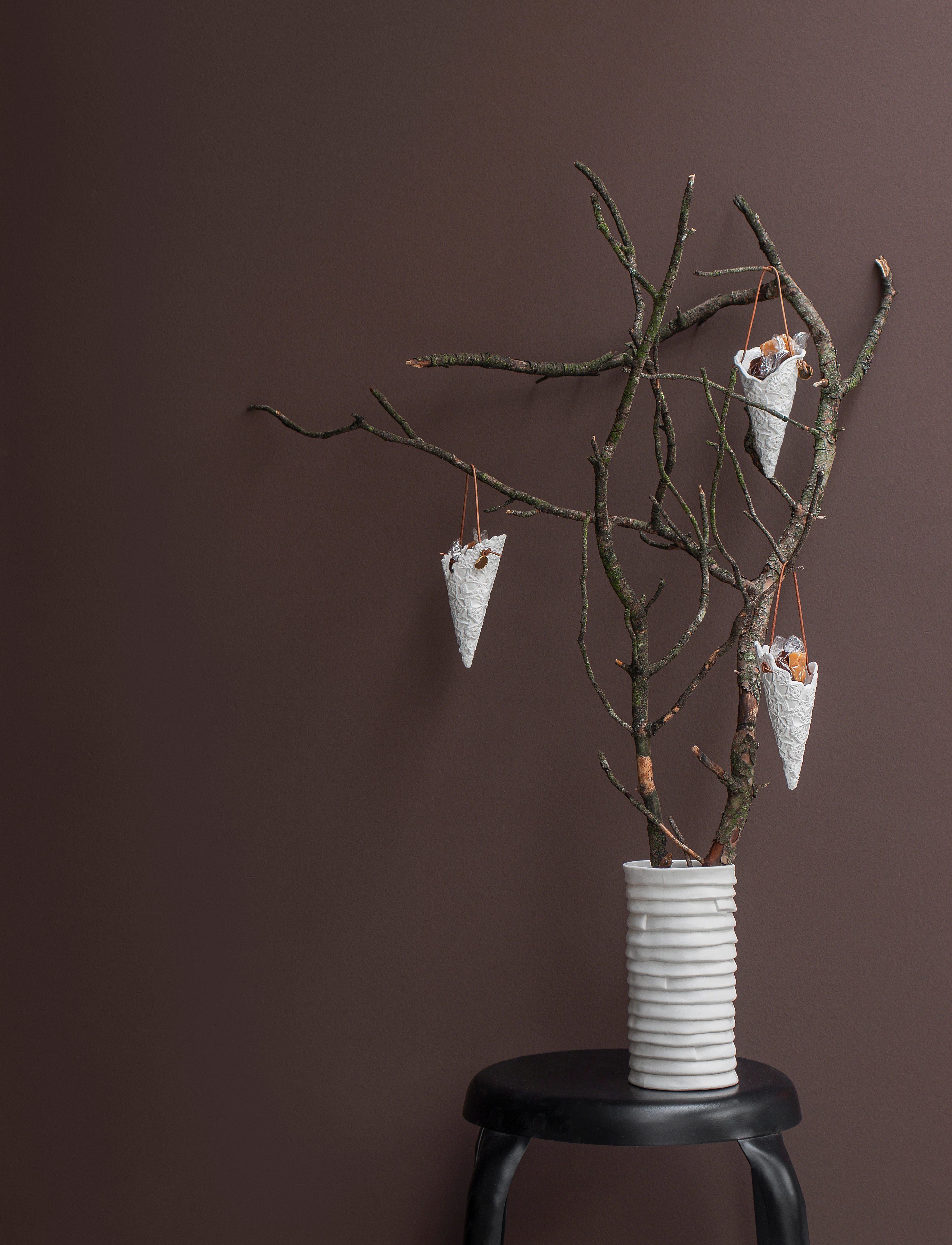 Mette Ditmer - LACE cones, 2-pack - off-white - 3