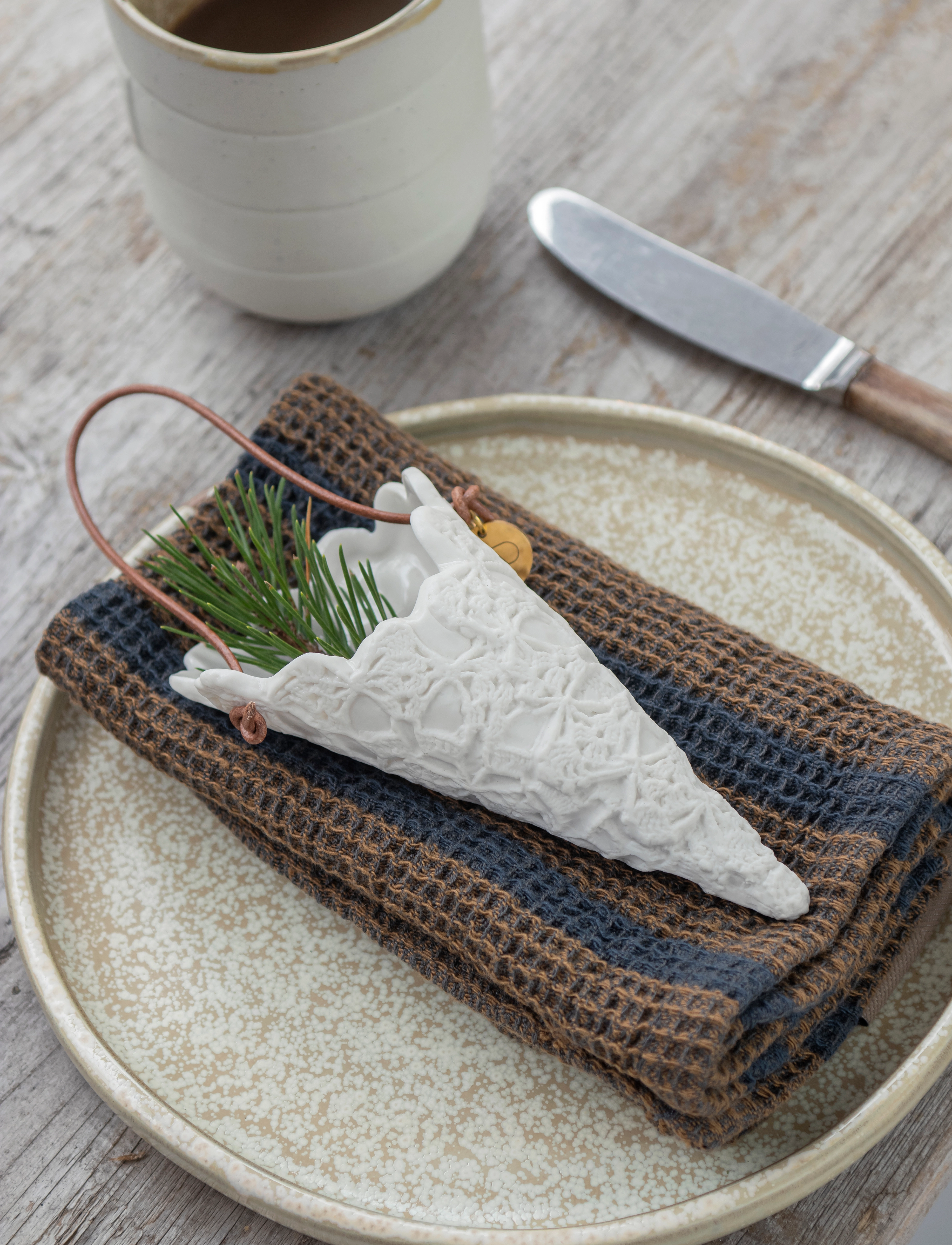 Mette Ditmer - LACE cones, 2-pack - off-white - 5