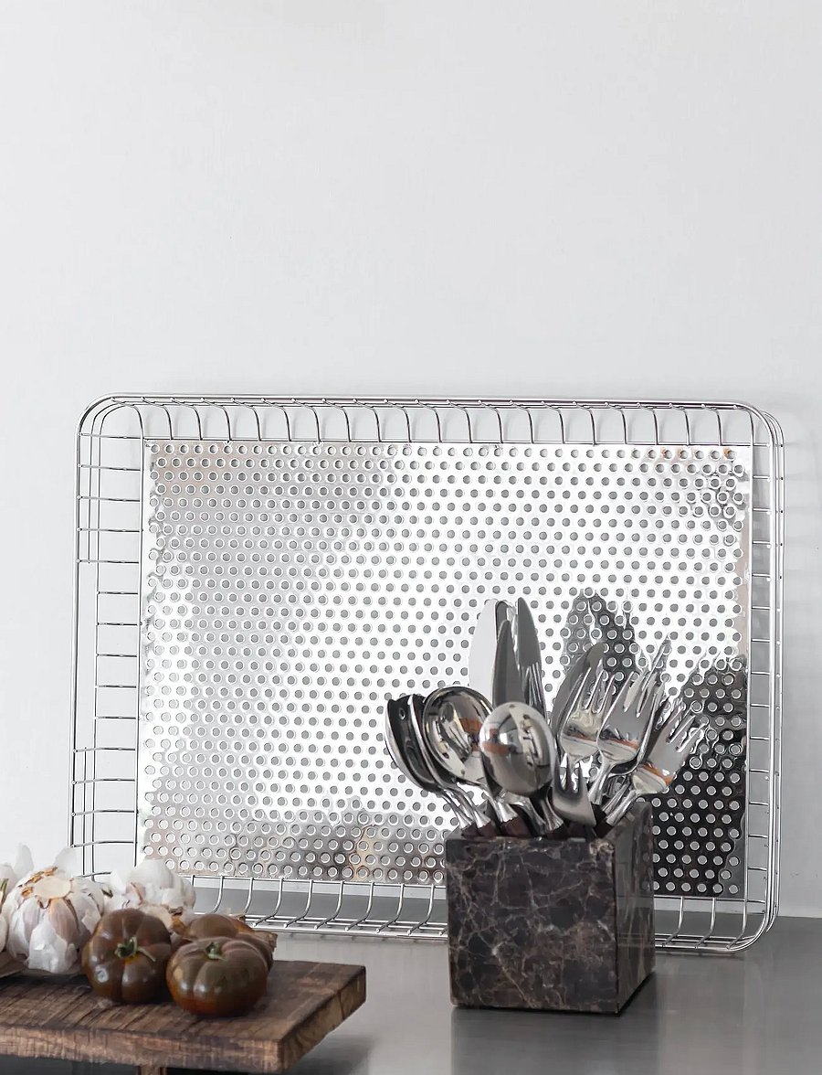 Mette Ditmer - LIFT tray - aufbewahrungskörbe - chrome - 0