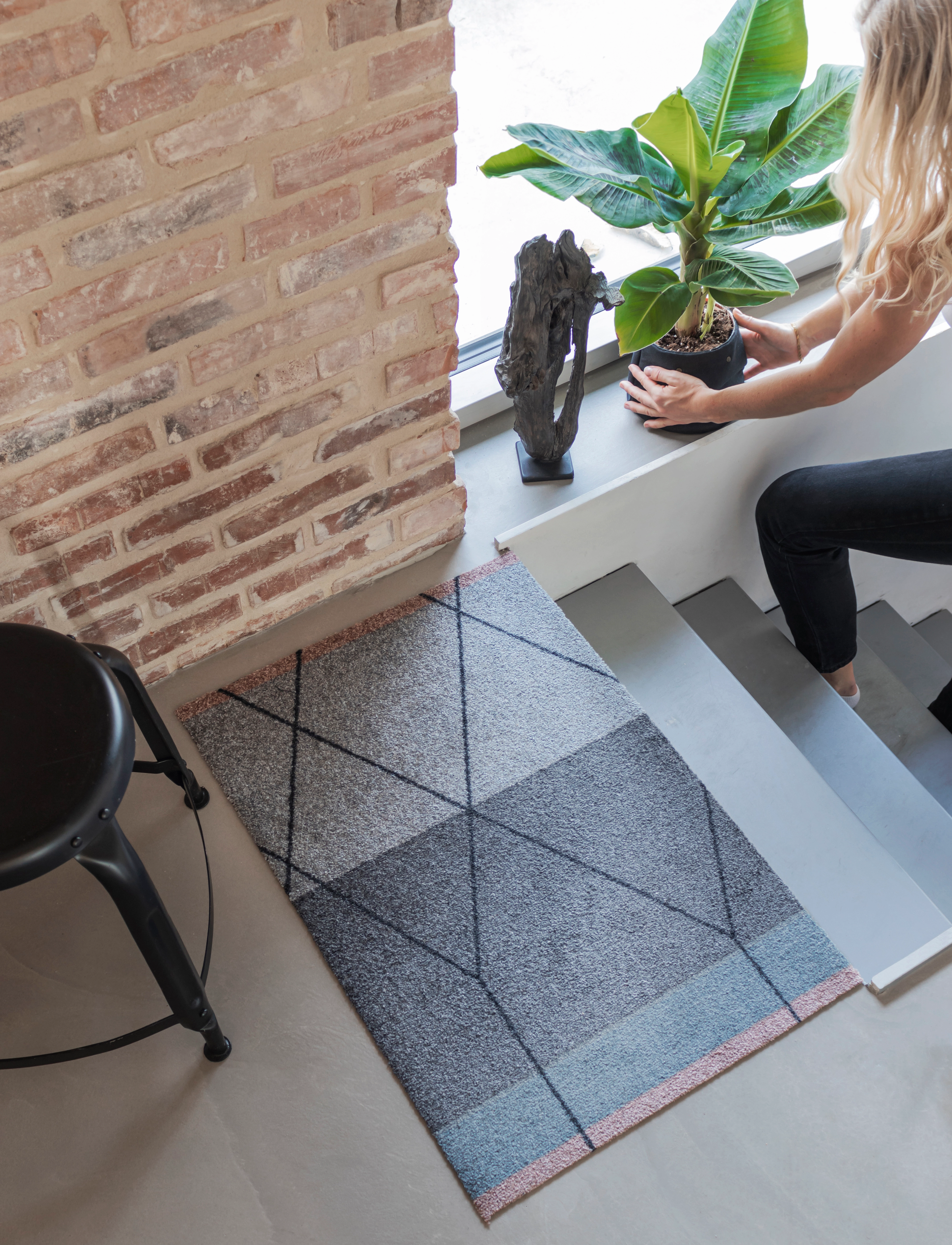 Mette Ditmer Linea All-Round Mat, 55X80 cm, Grey, Tæpper Og Tæpper > Andre Tæpper, Unisex